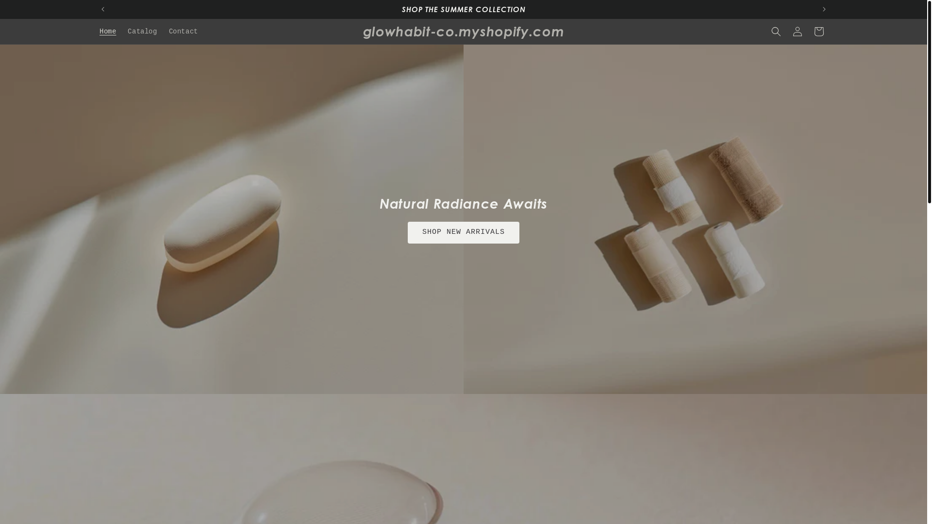 website screenshot of https://glowhabitco.com/