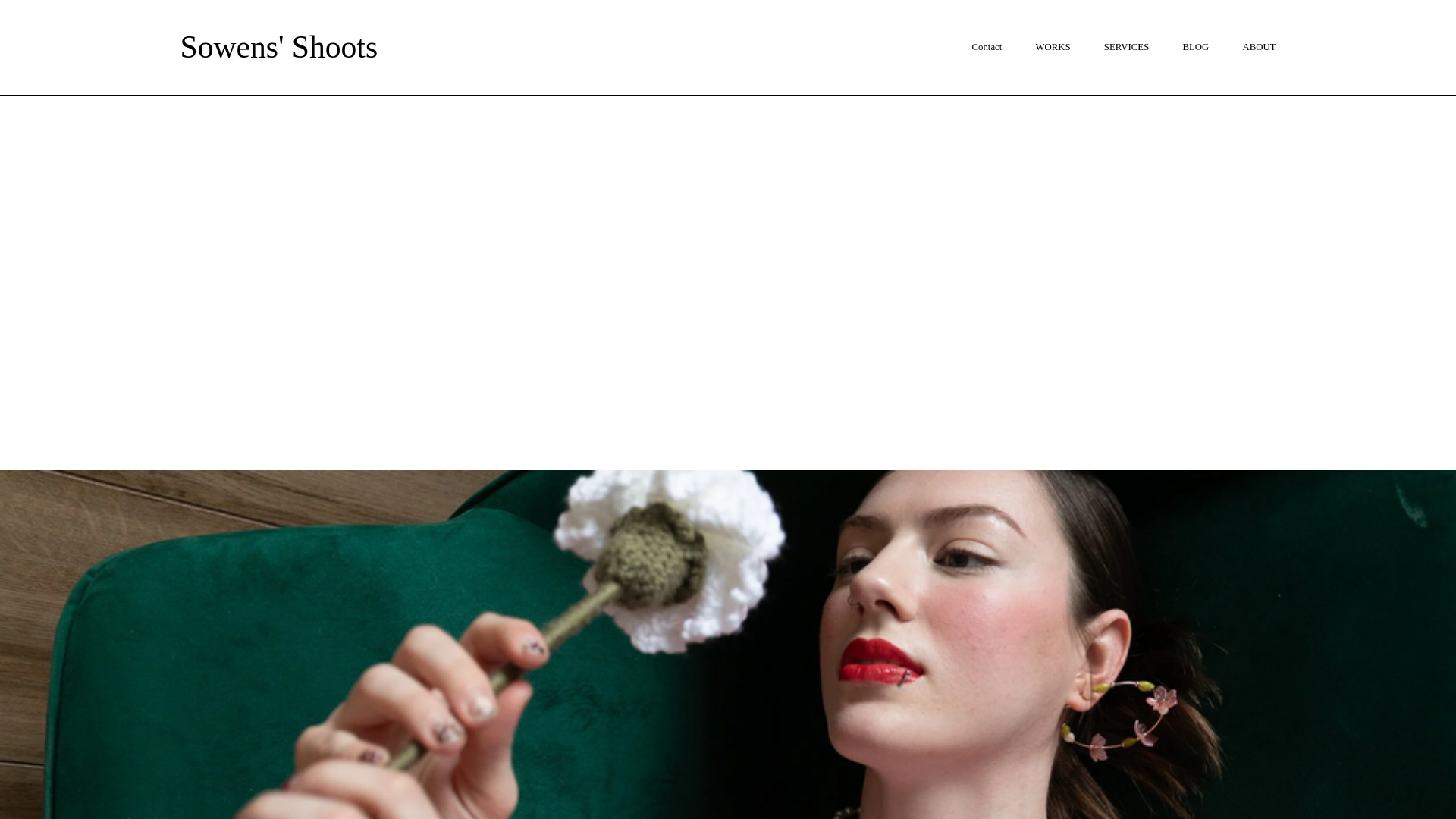 website screenshot of https://sowensshoots.com/
