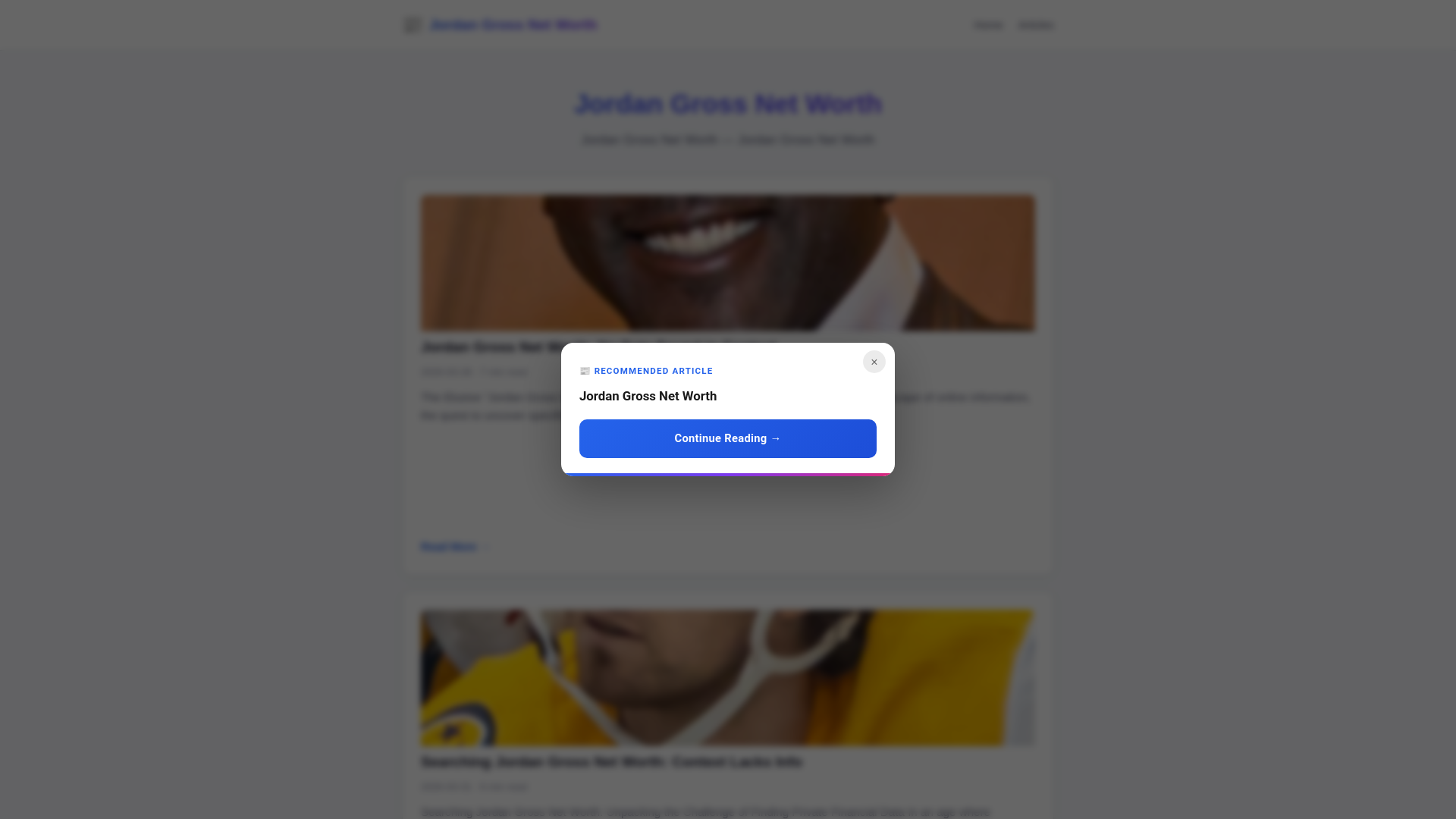 website screenshot of https://jordan-gross-net-worth.pages.dev/
