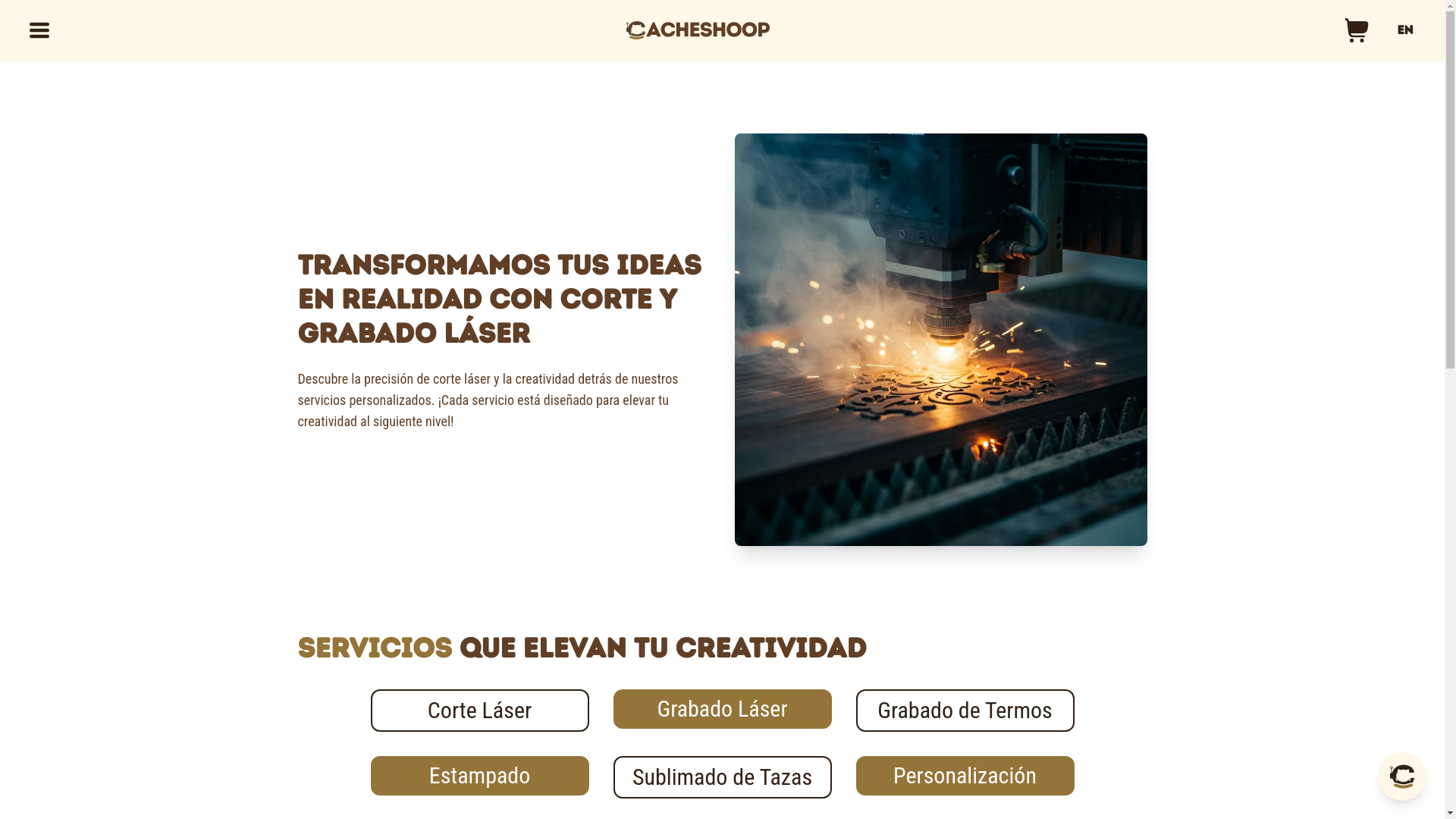 website screenshot of https://cacheshop.app/