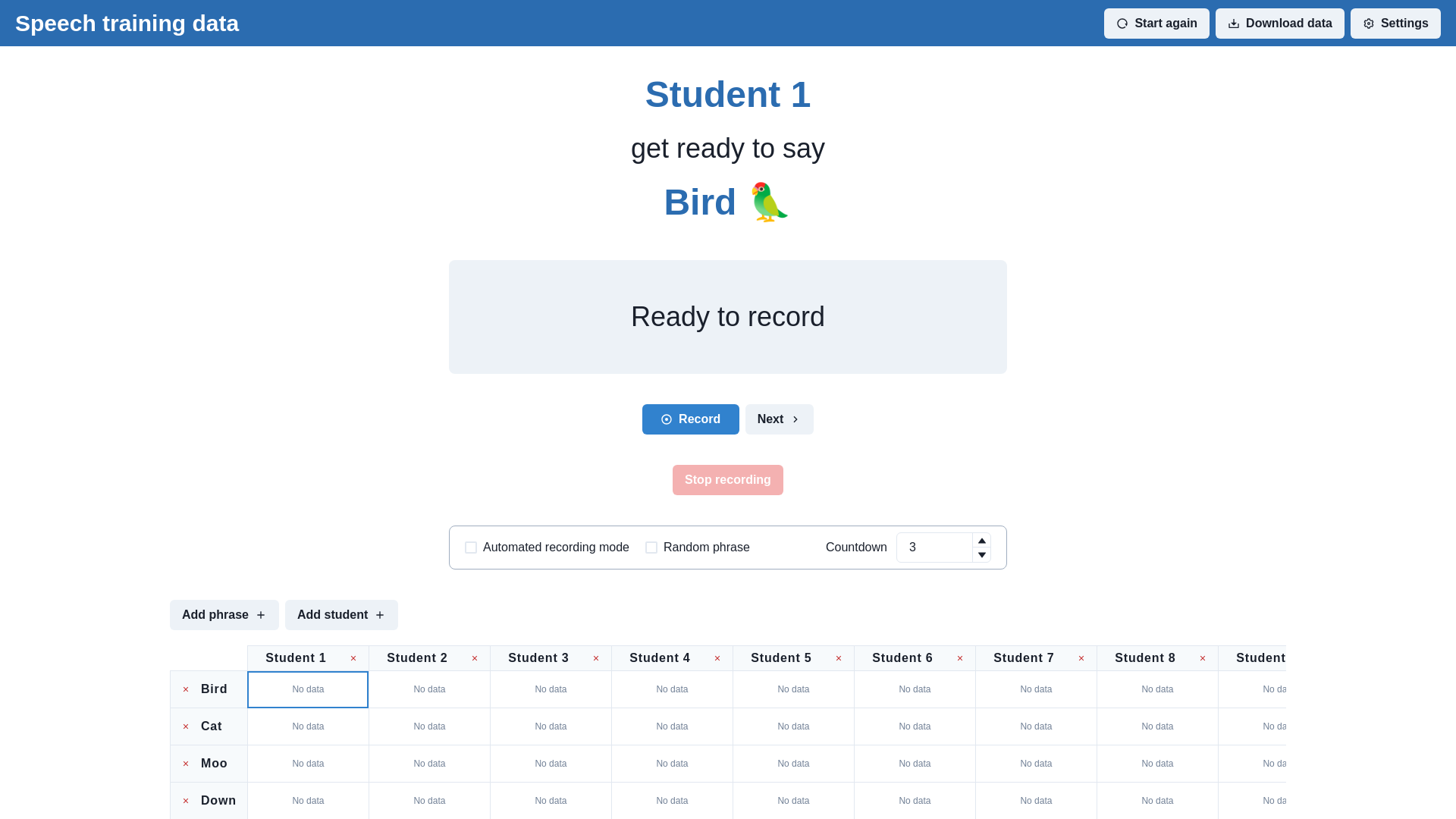 website screenshot of https://ml-demonstrator-1.pages.dev/
