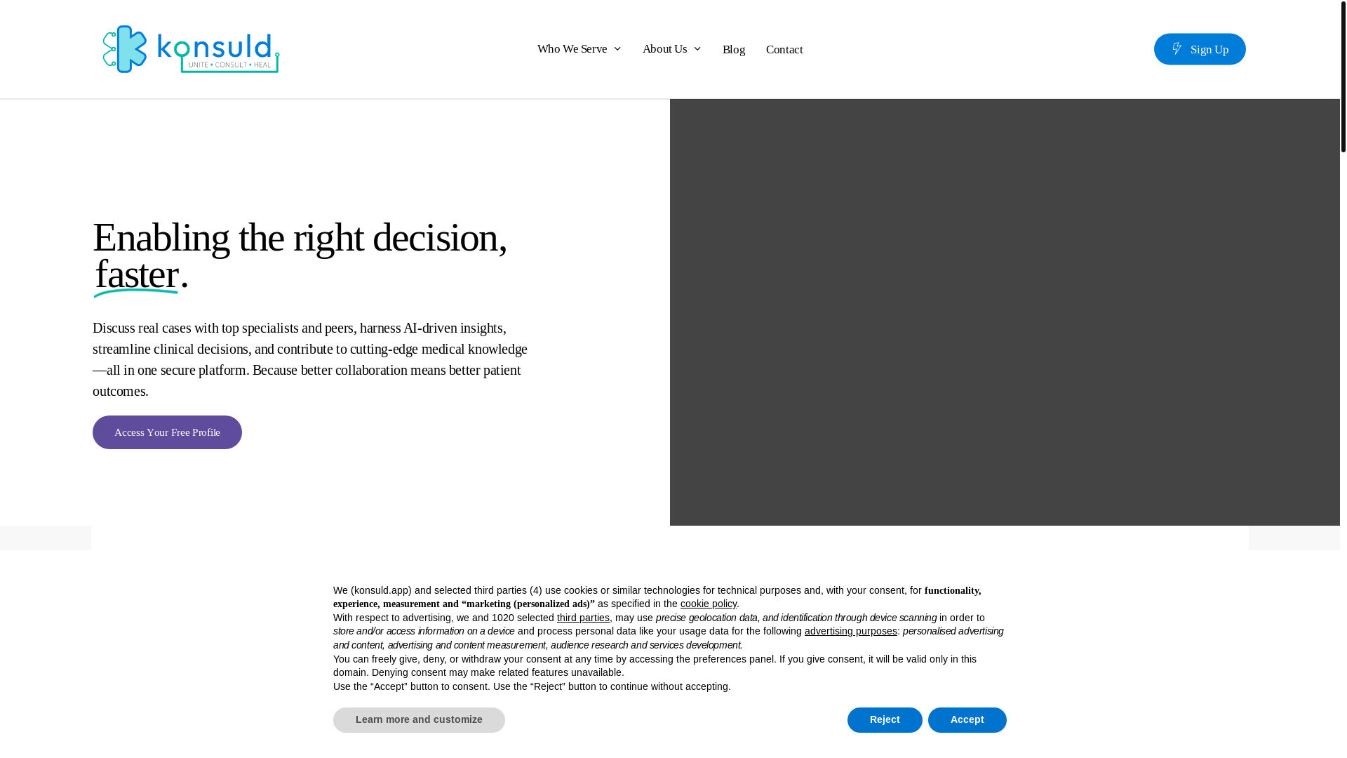 website screenshot of https://onekonsuld.com/