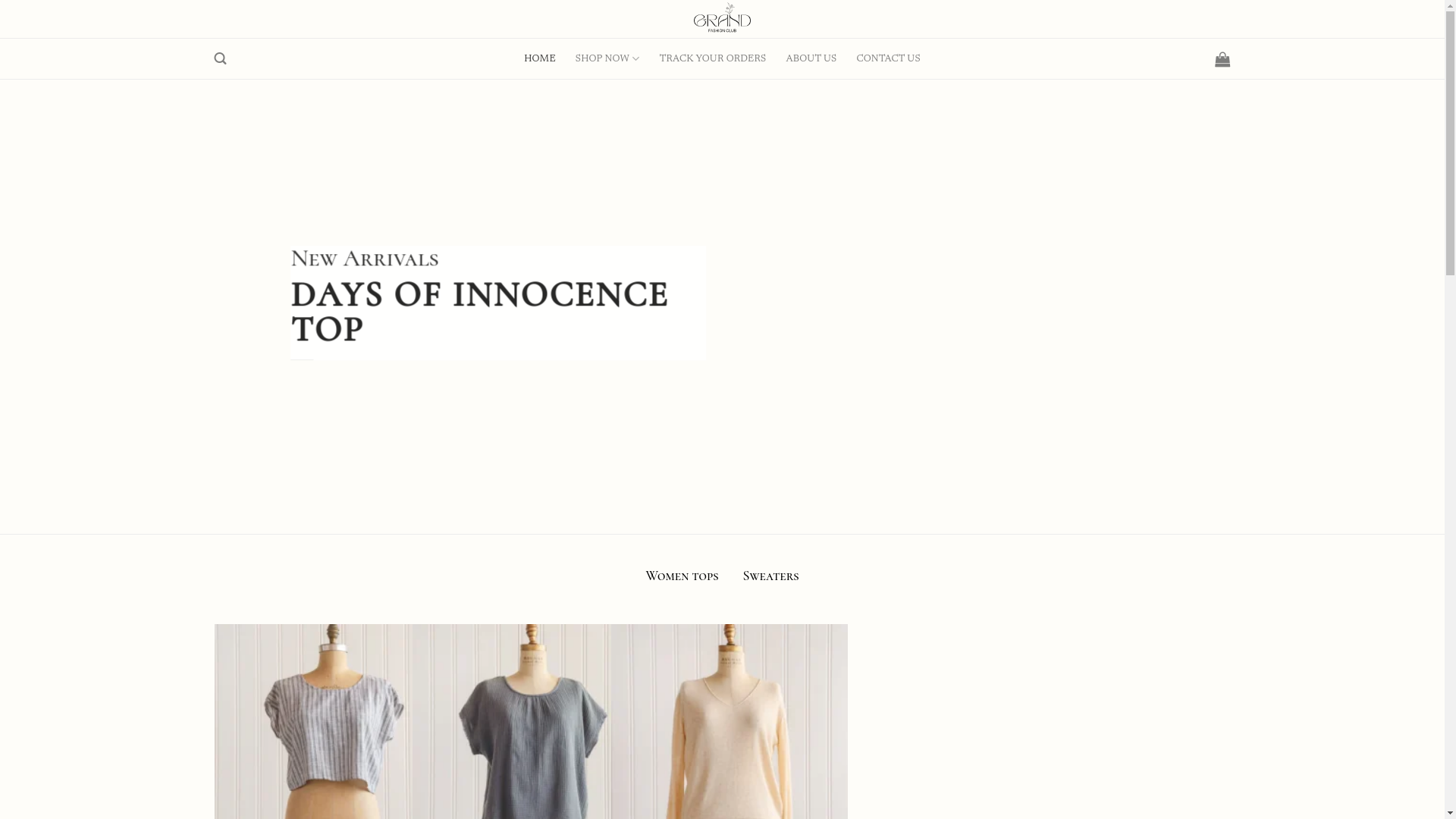 website screenshot of https://grandfashionclub.com/