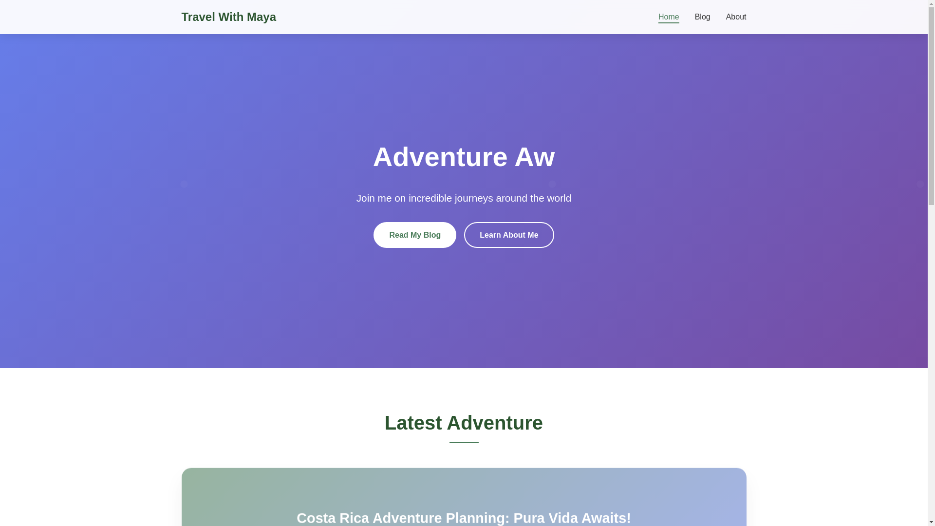 website screenshot of https://travelwithnatea.com/