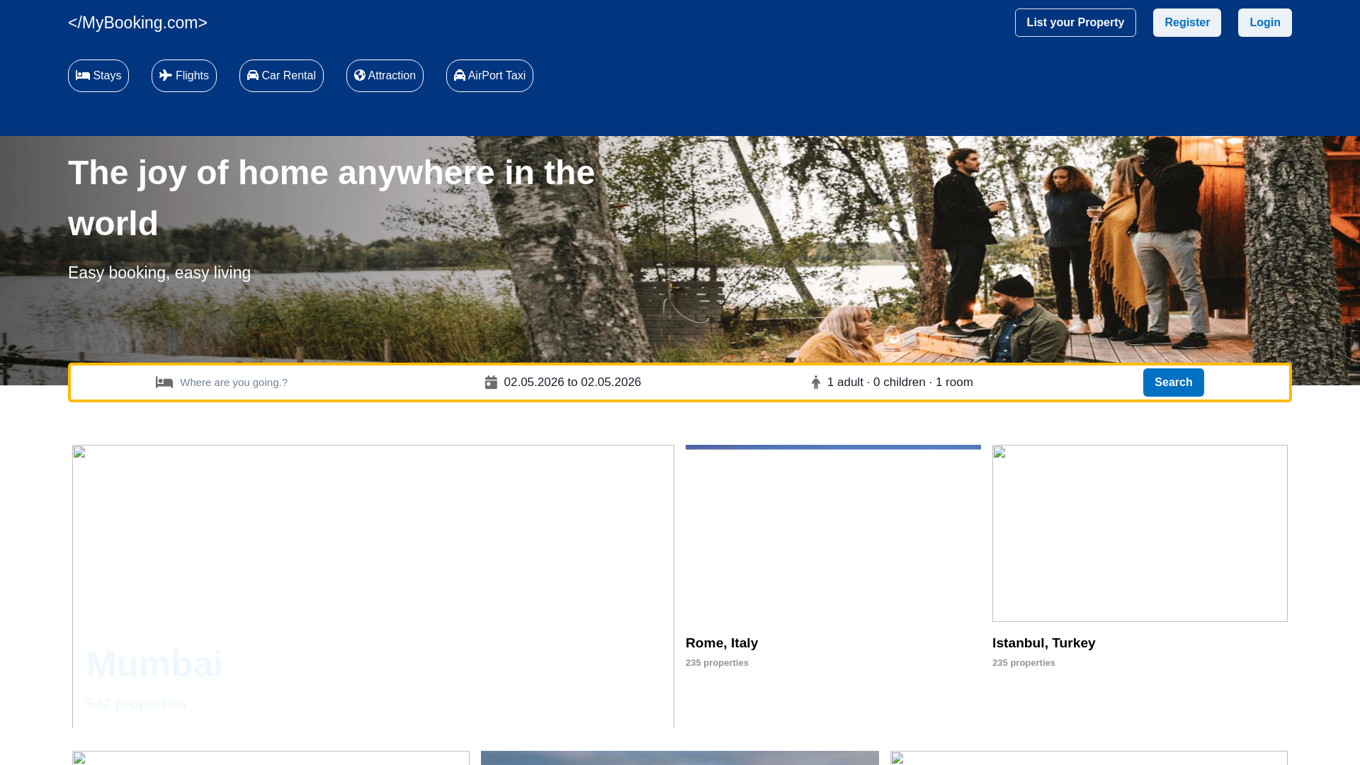 website screenshot of https://mybooking-com.vercel.app