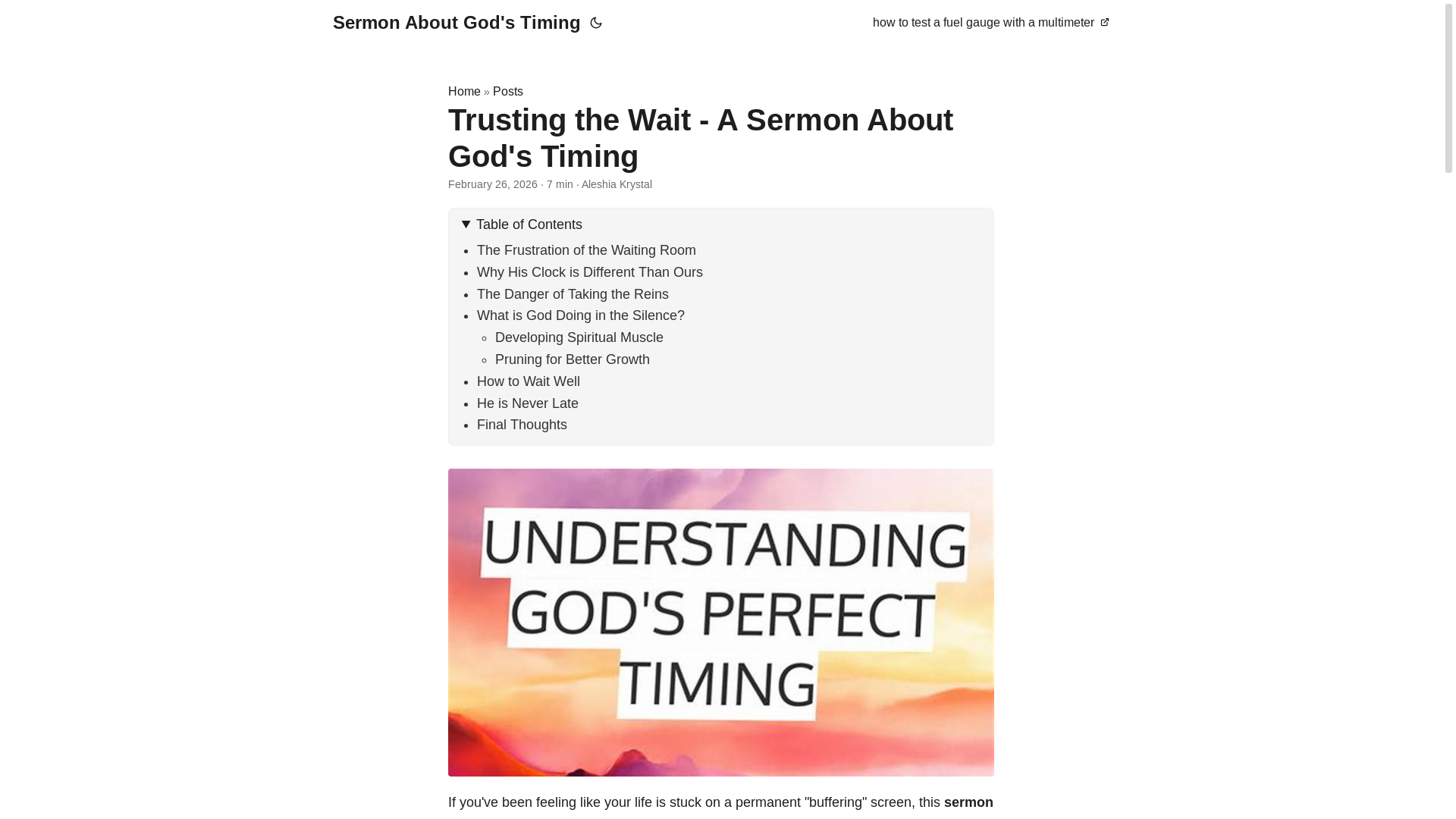 website screenshot of https://sermon-about-gods-timing.pages.dev/