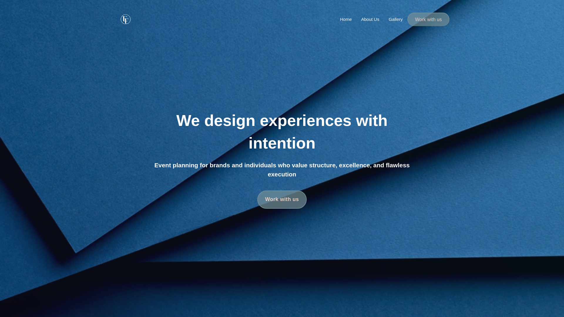 website screenshot of https://eventsbyfay.co