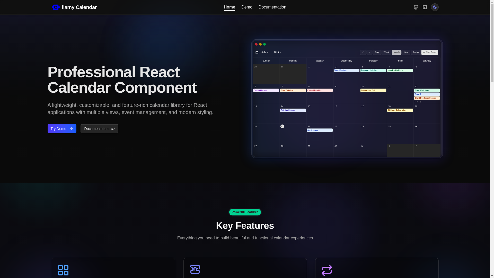 website screenshot of https://calendar-ilamy-dev.pages.dev/