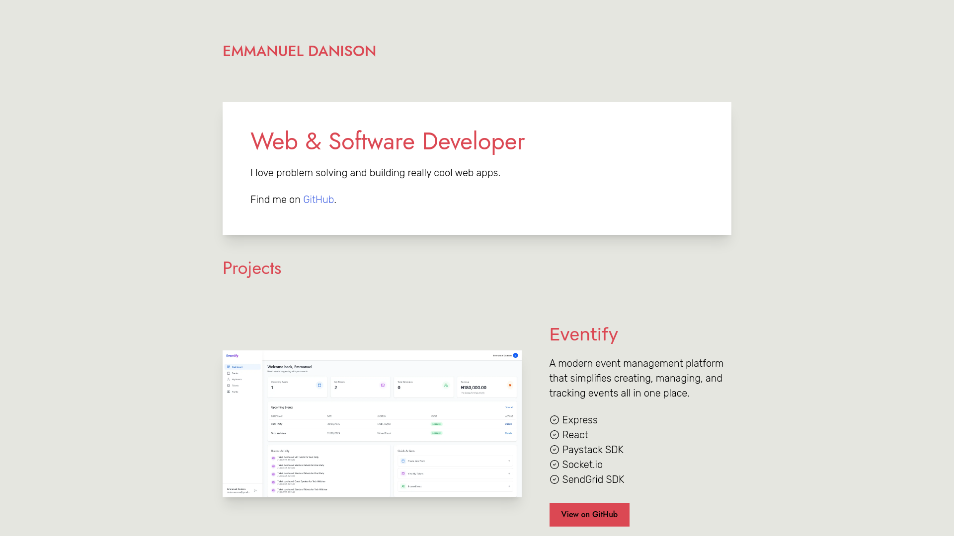 website screenshot of https://emmanueldanison.pages.dev/
