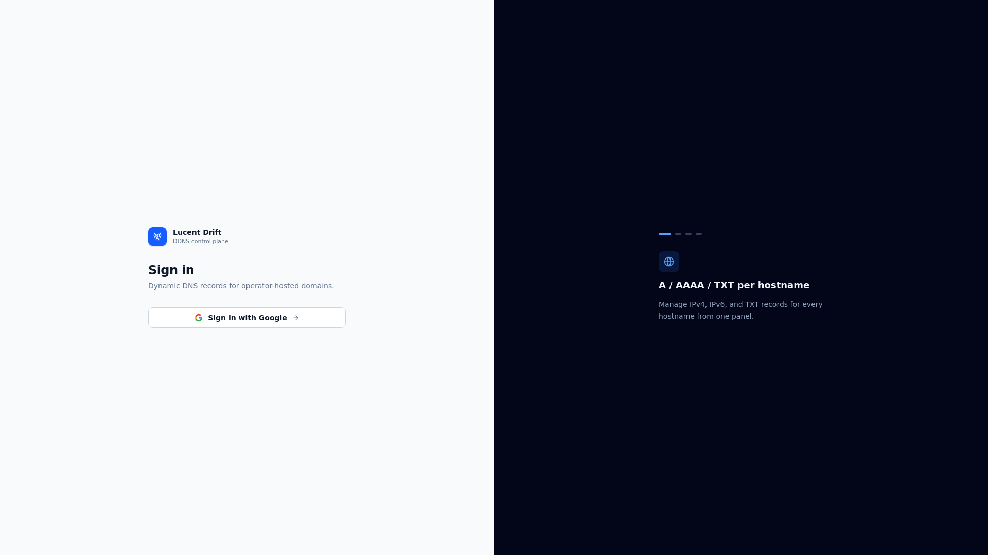 website screenshot of https://lucentdrift.online/