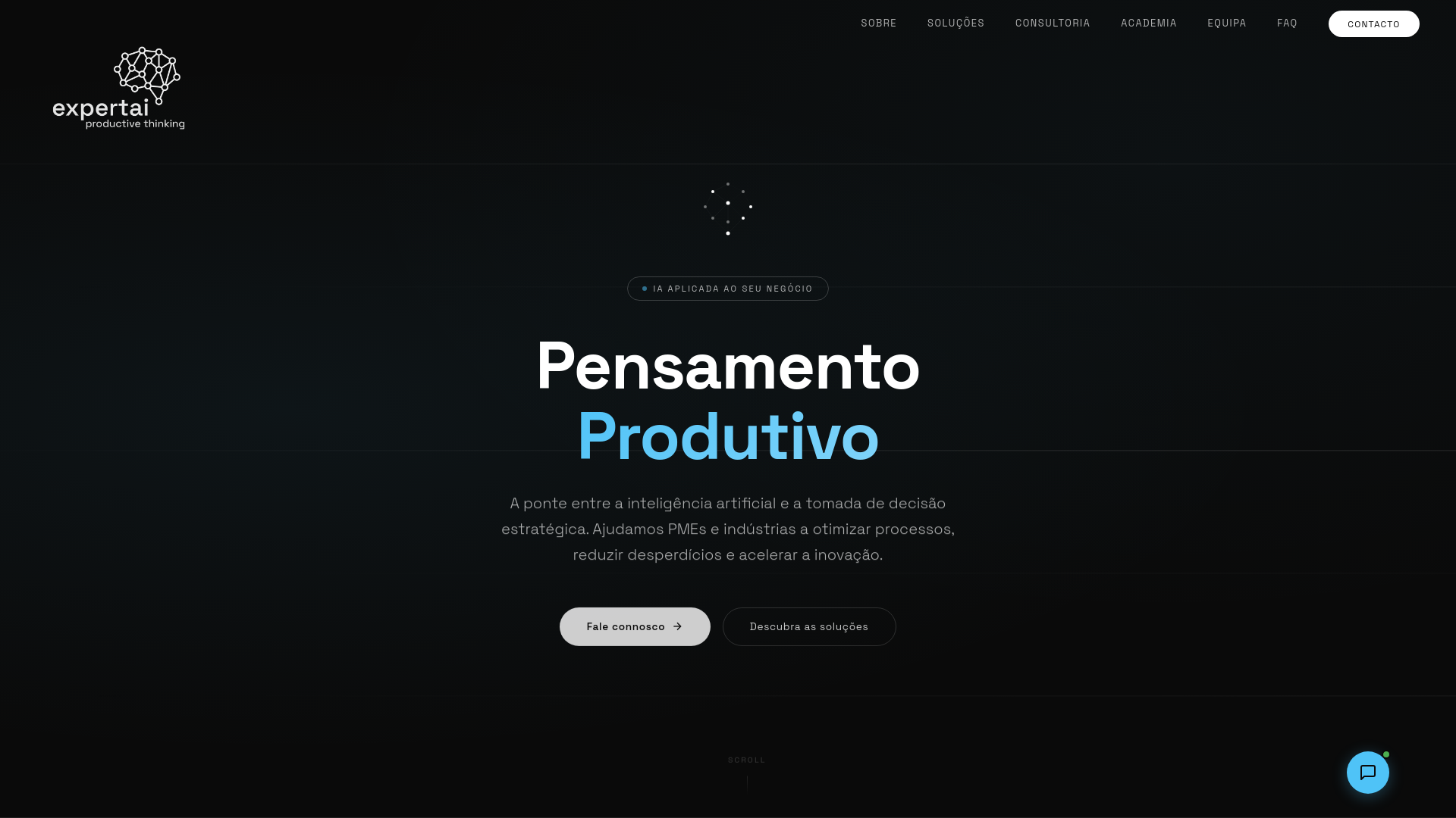 website screenshot of https://expertai.pt/
