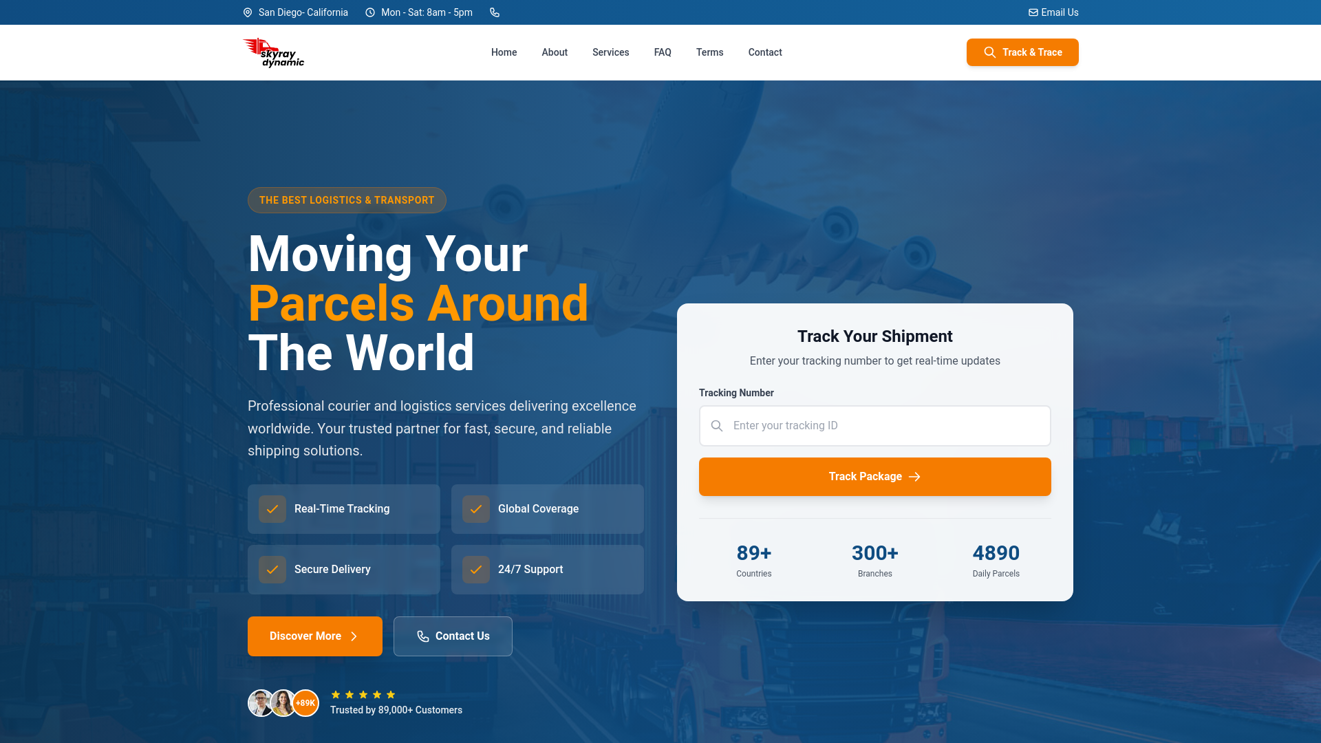 website screenshot of https://skyraydynamic.com/