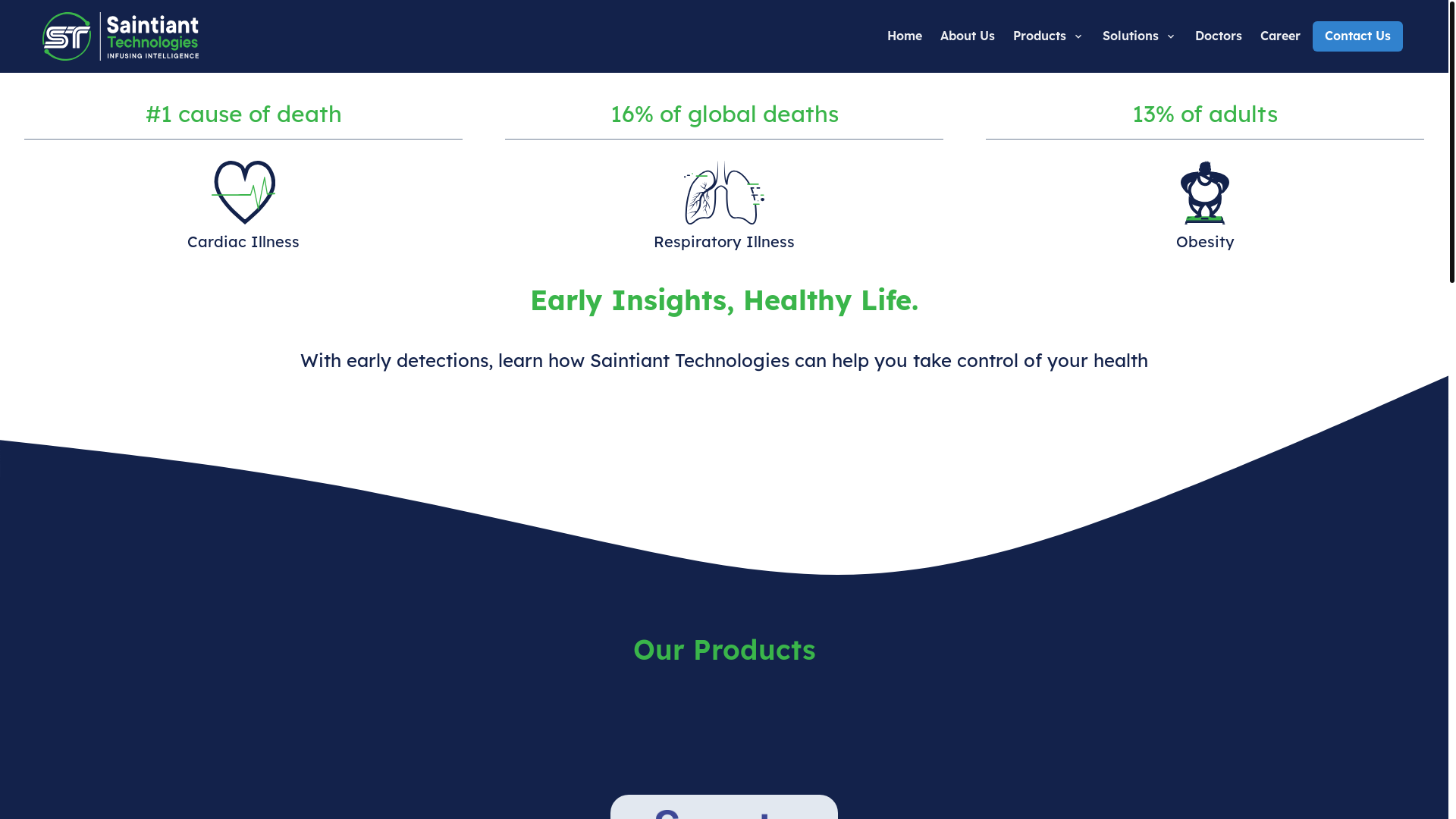 website screenshot of https://saintiant-nextjs-9l0.pages.dev/