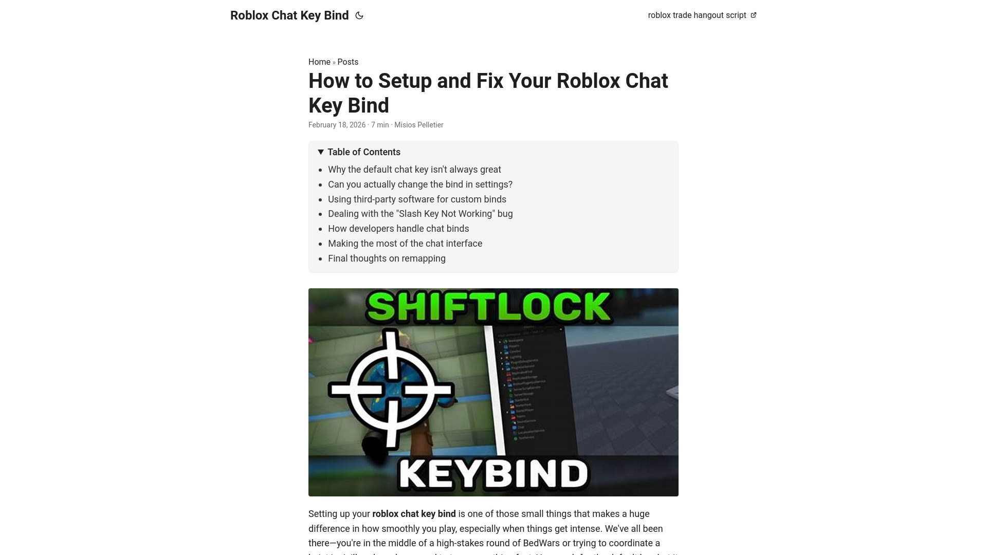 website screenshot of https://roblox-chat-key-bind.pages.dev/