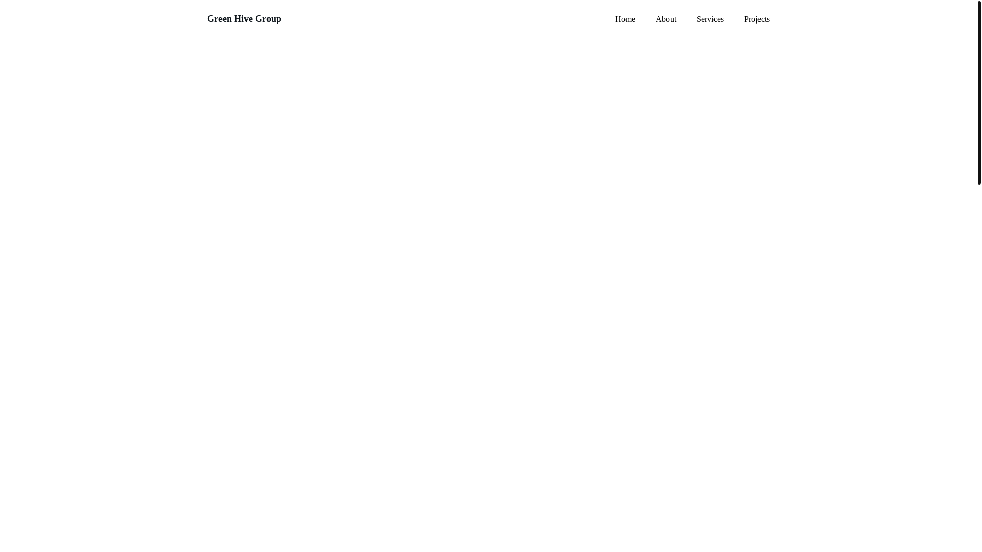 website screenshot of https://greenhive.group/