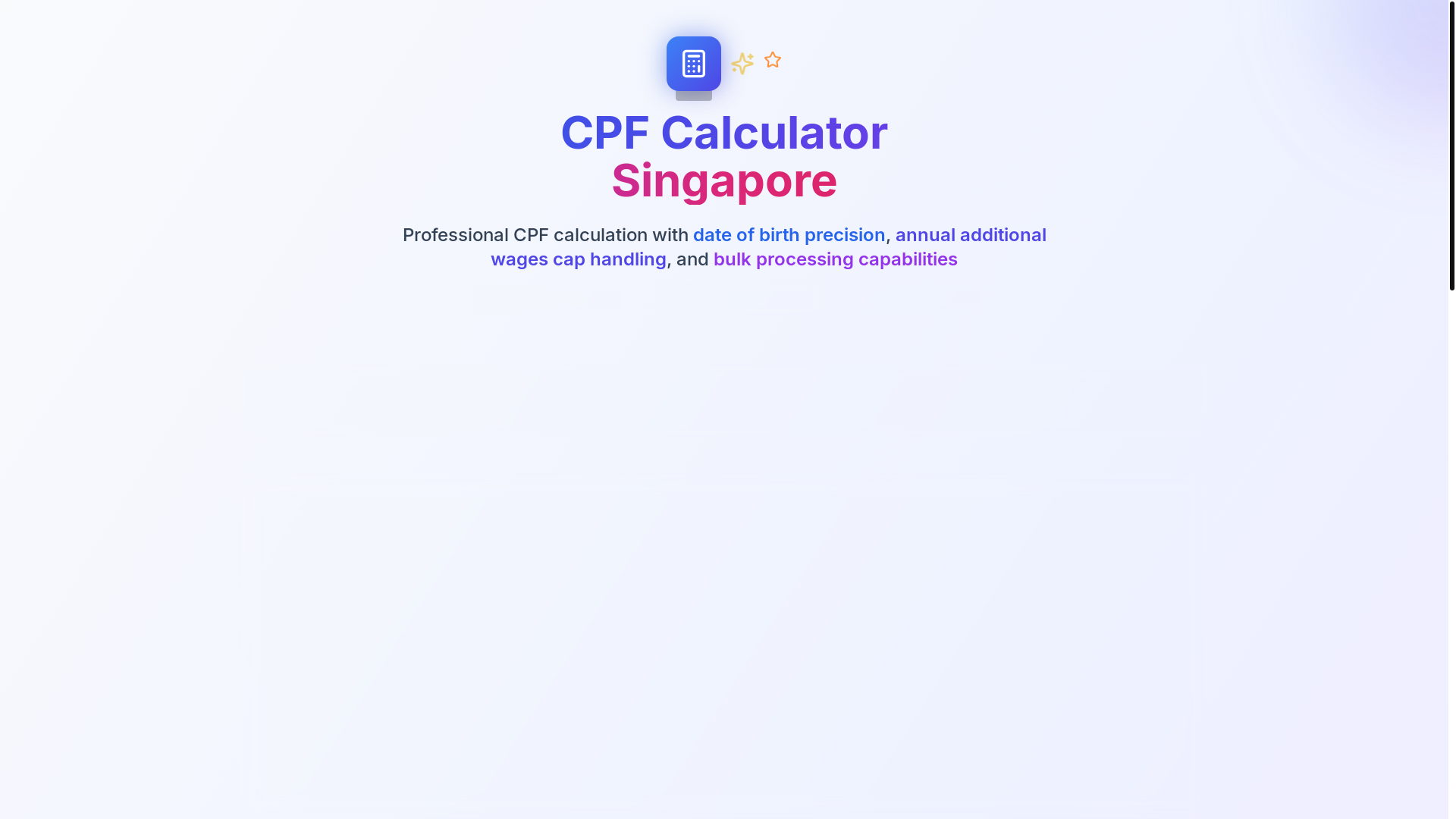 website screenshot of https://sgcpfcalculator.com/