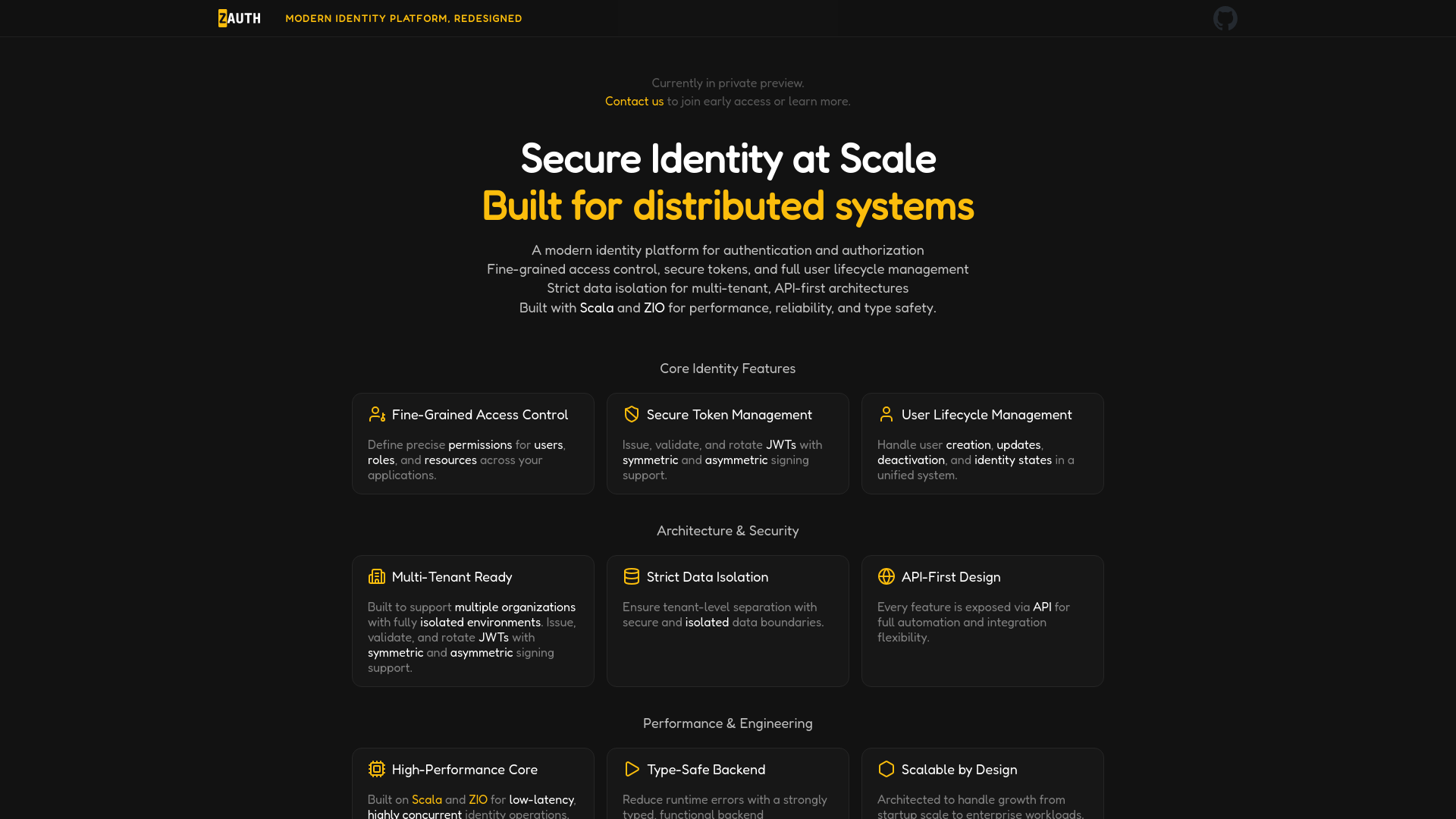 website screenshot of https://zcomplex.io/