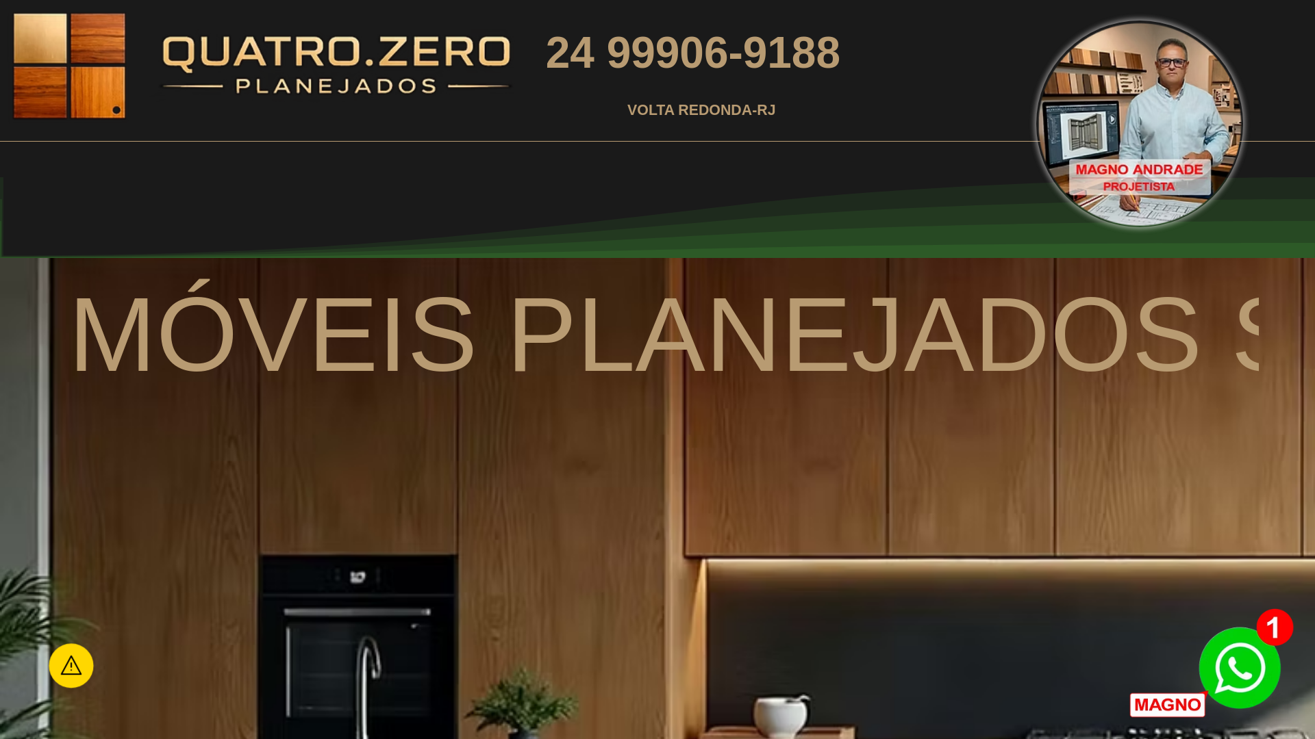 website screenshot of https://quatropontozeroplanejados.com.br/