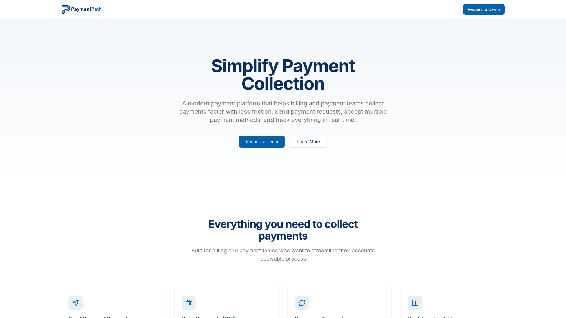 website screenshot of https://paymentpath.ca