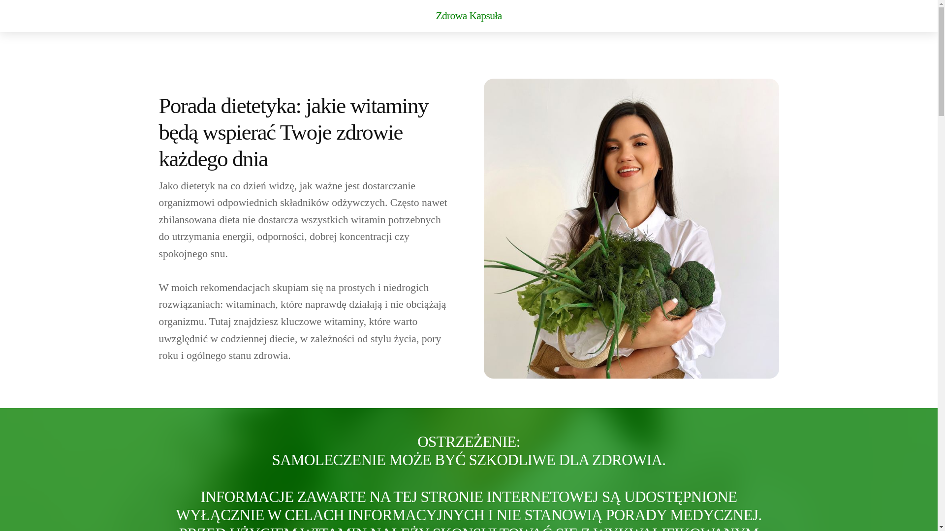 website screenshot of https://zdrowakapsulaplus.info/