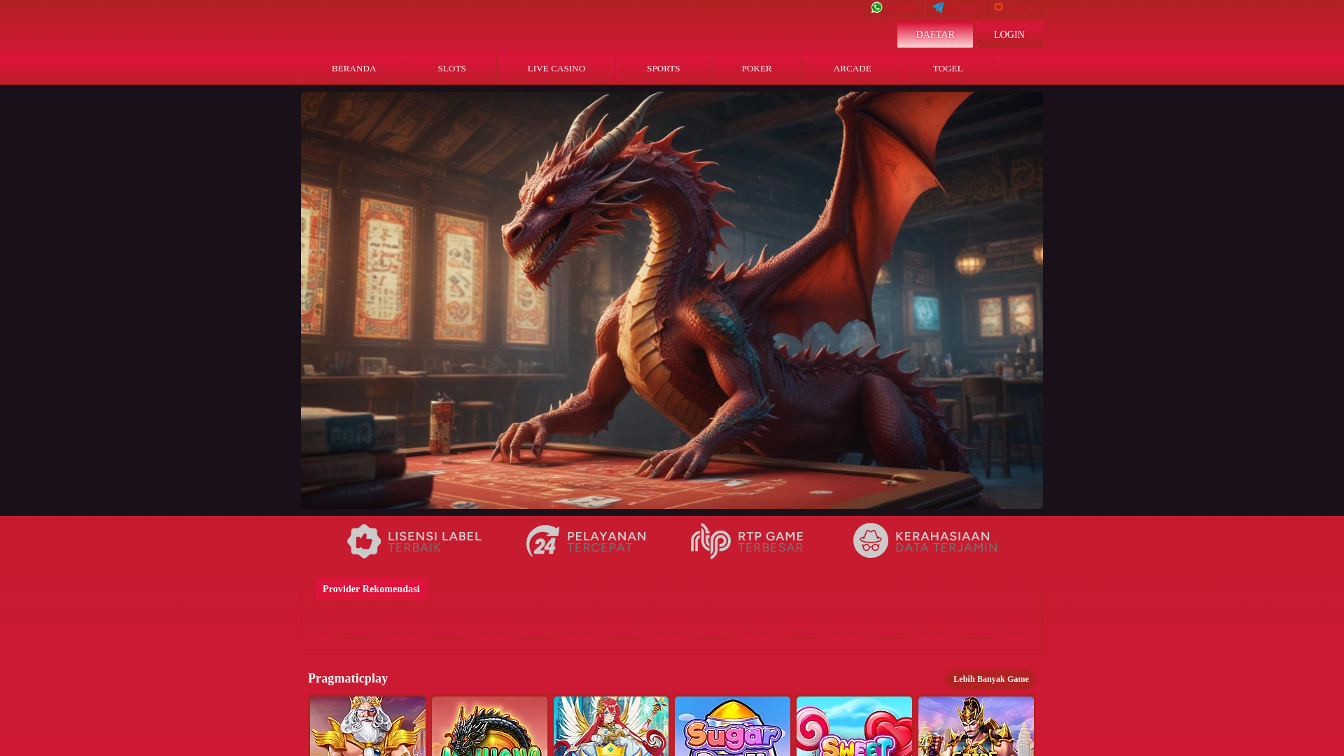 website screenshot of https://kelas96.com/