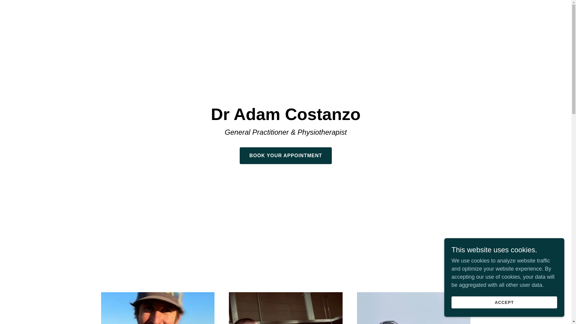 website screenshot of https://dradamcostanzo.com.au/