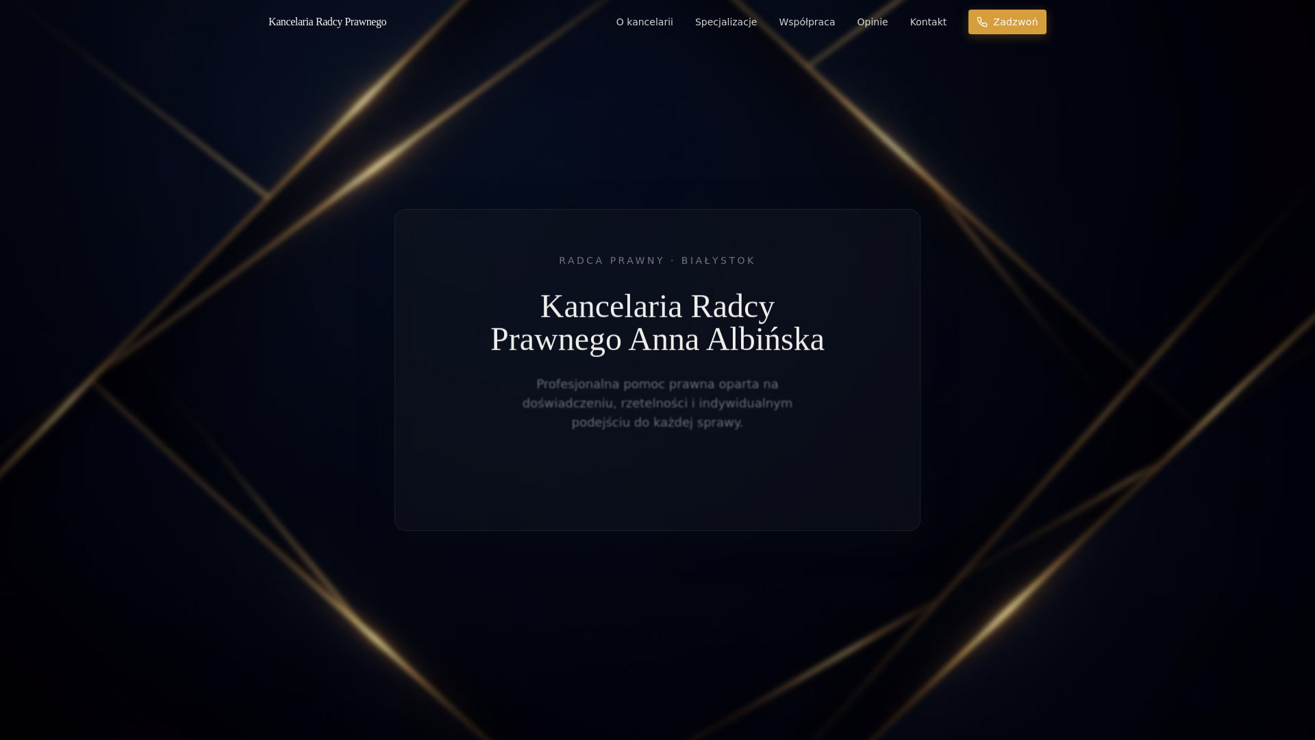 website screenshot of https://radcaprawny-annaalbinska.pages.dev/