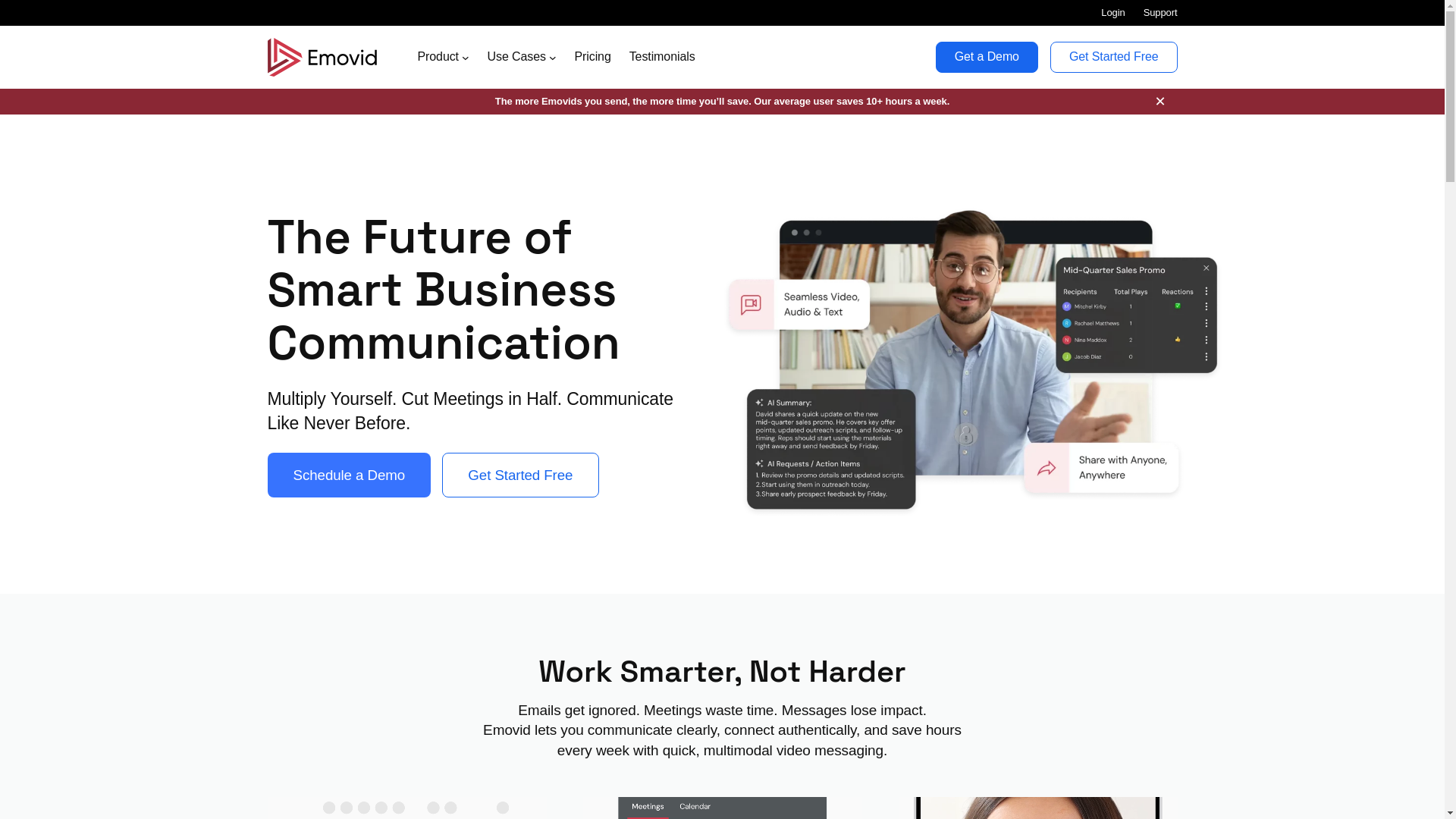 website screenshot of https://emovidinteract.com/