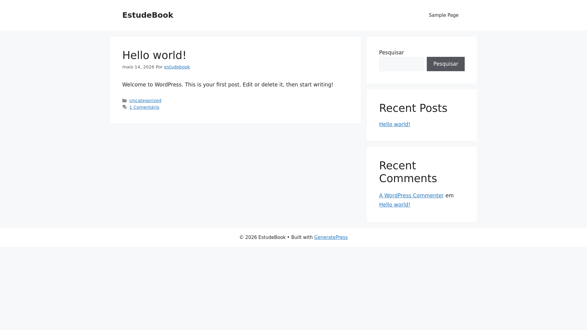 website screenshot of https://estudebook.com/