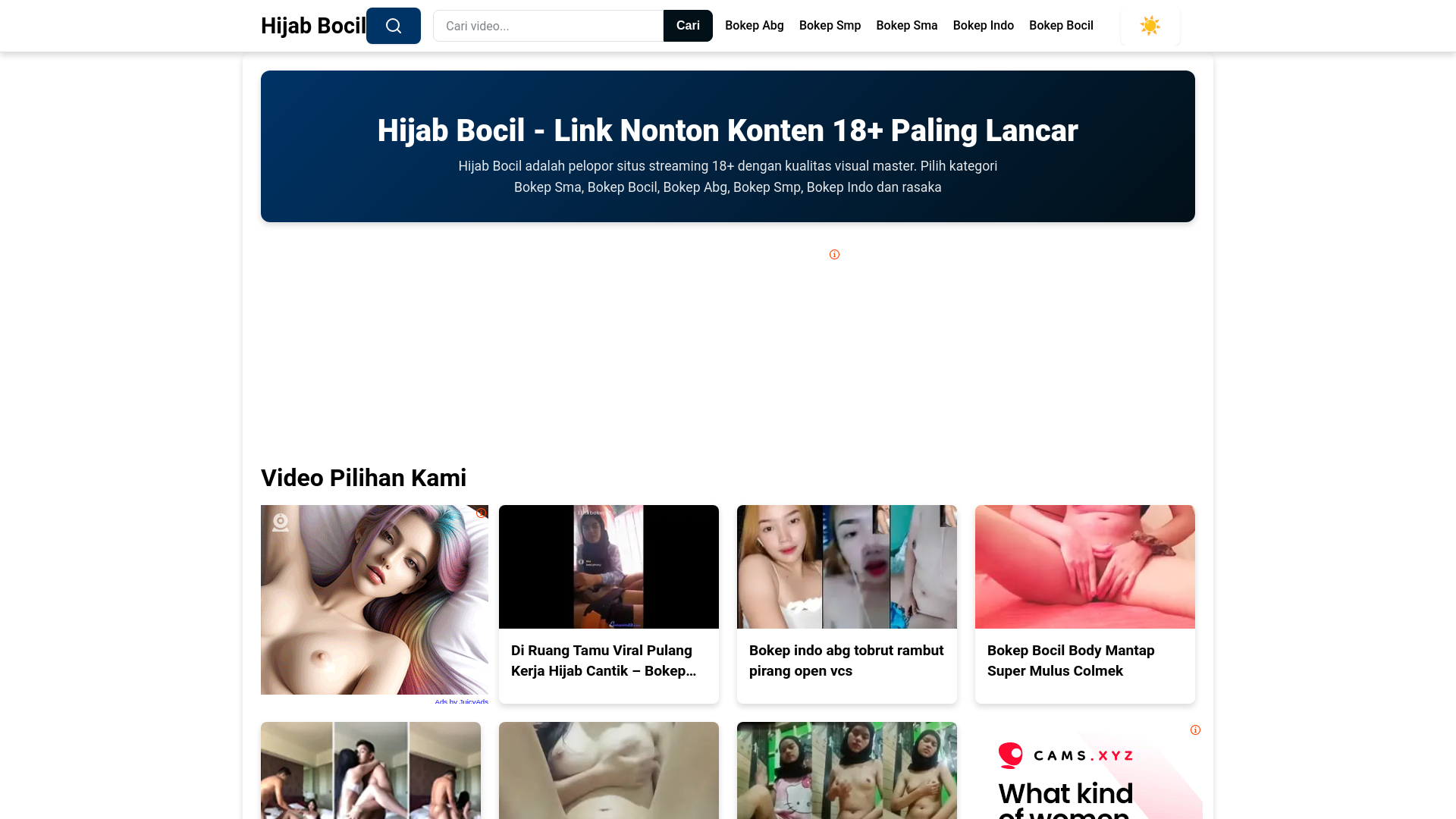 website screenshot of https://hijabbocil.pages.dev/