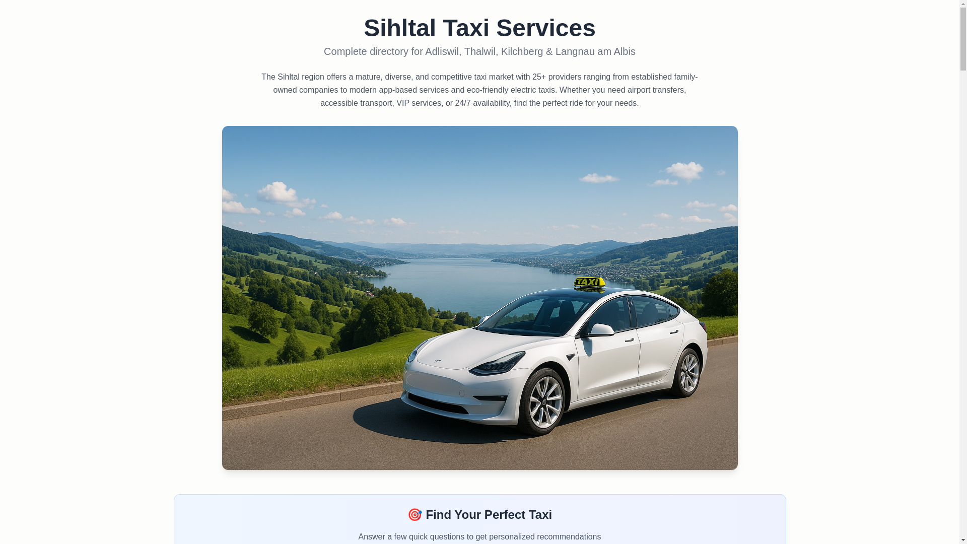 website screenshot of https://sihltal-taxi.pages.dev/