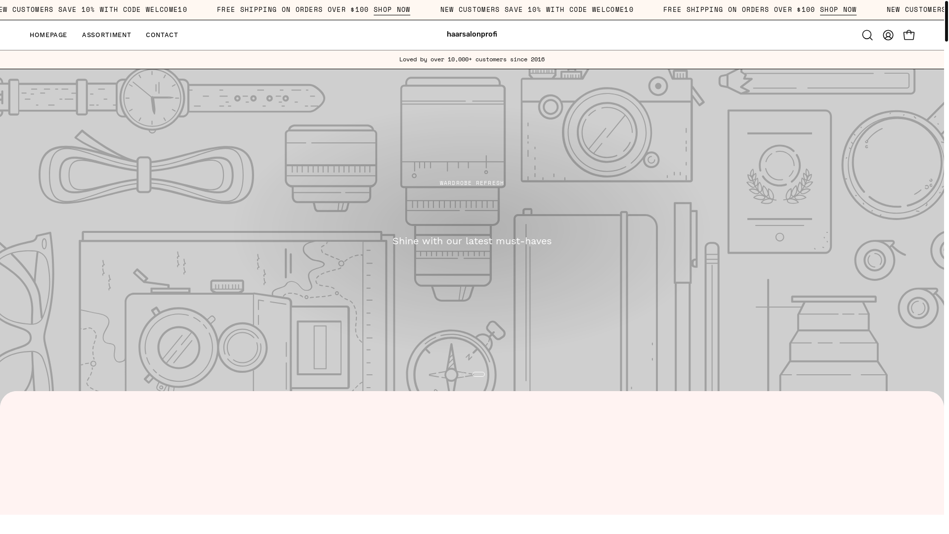 website screenshot of https://haarsalonprofi.shop/