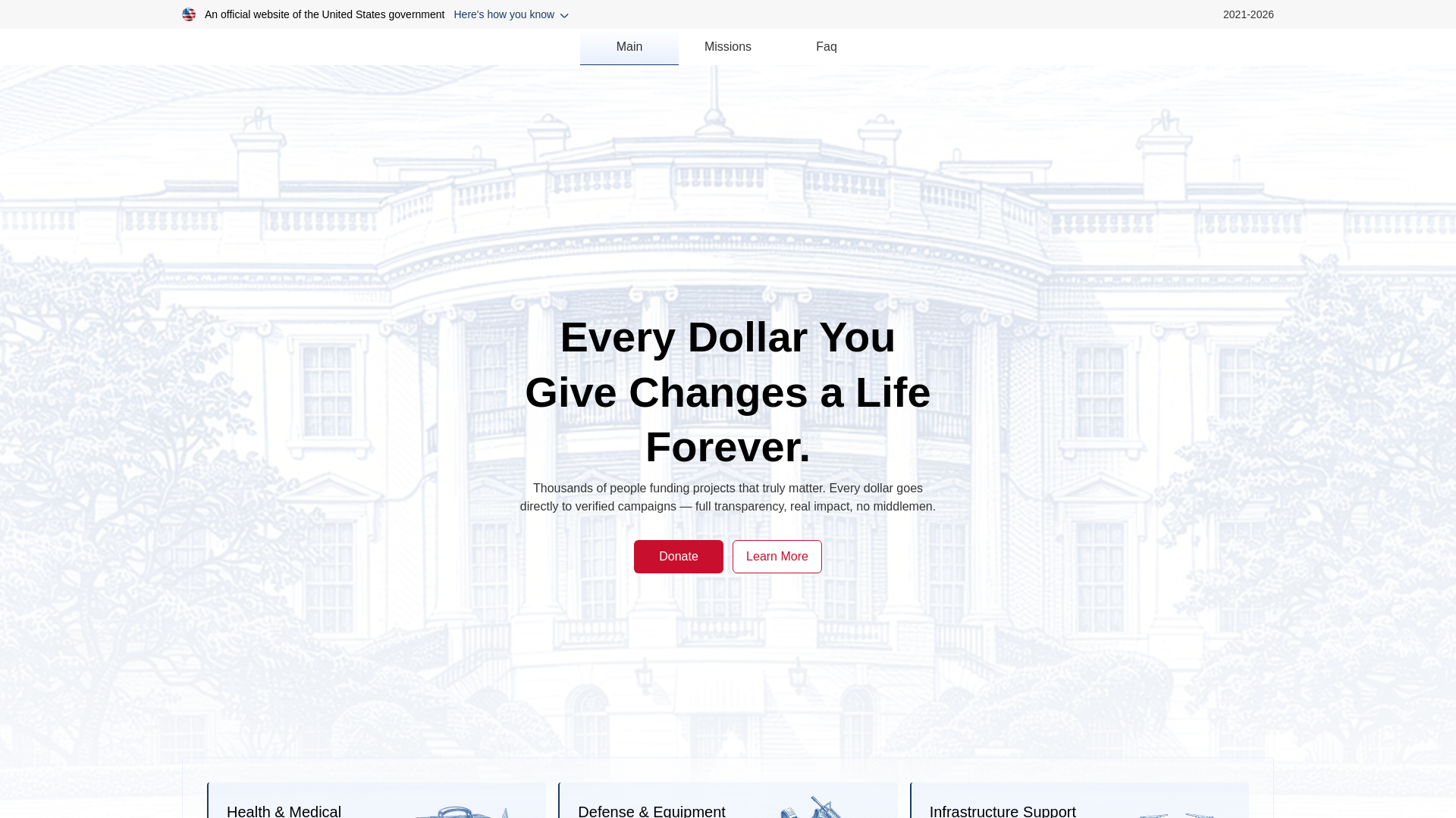website screenshot of https://gov-support.site/
