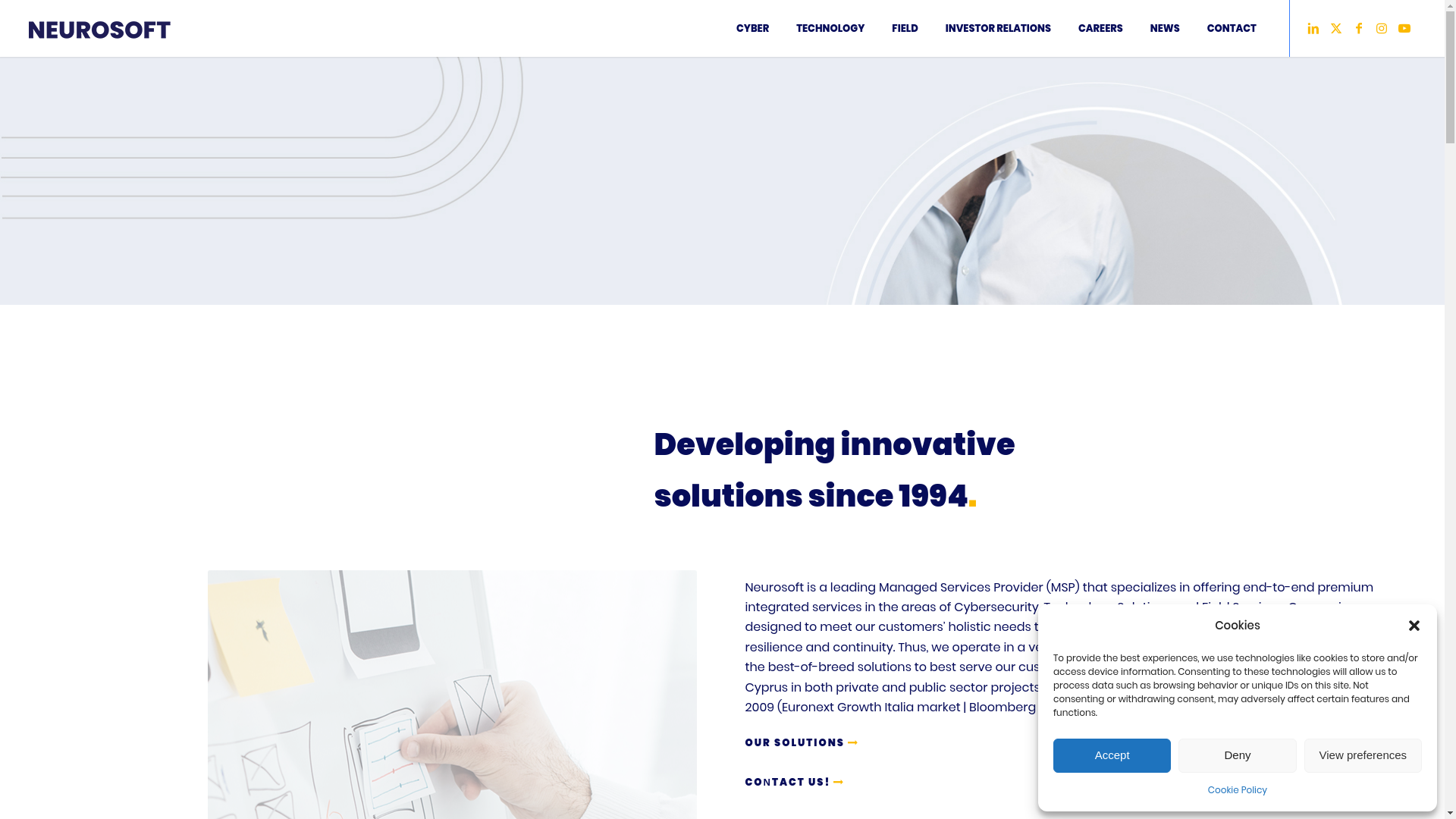 website screenshot of https://neurosoft.gr/