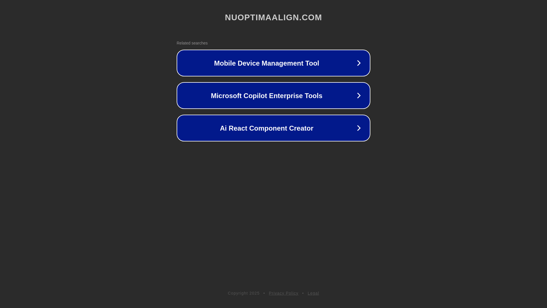 website screenshot of https://nuoptimaalign.com/