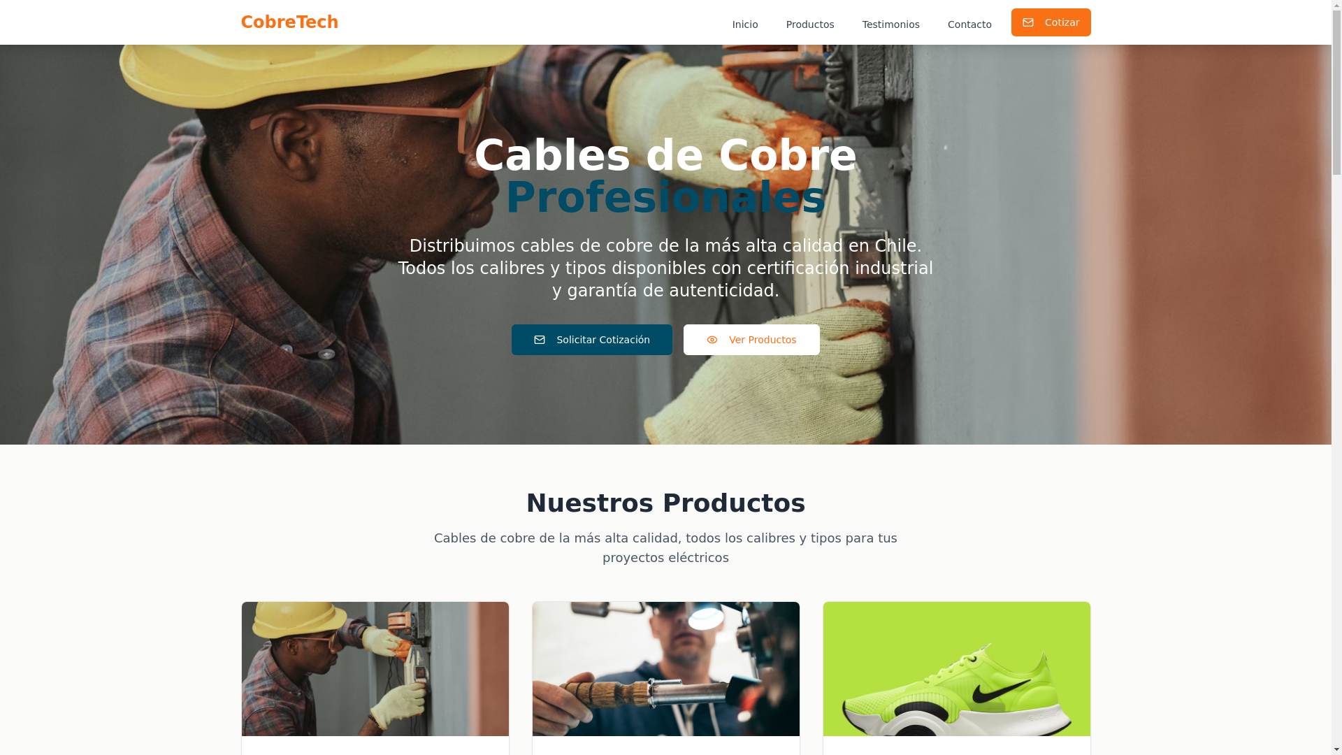 website screenshot of https://energiachilena.com/