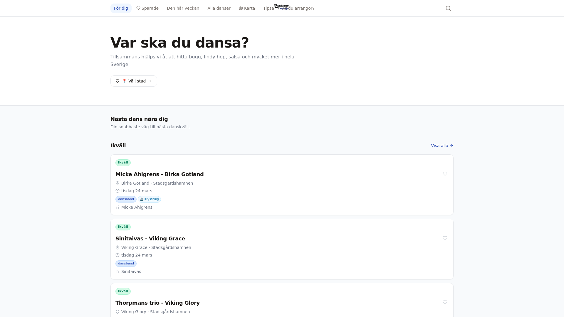 website screenshot of https://danzkartan.se/
