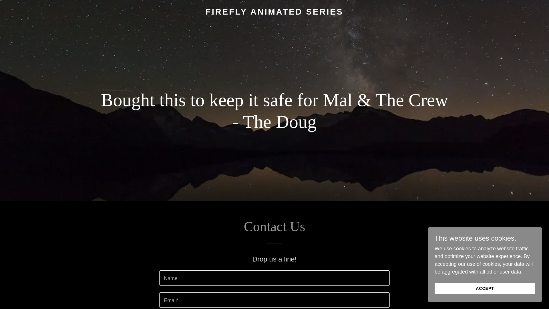 website screenshot of https://animatedfirefly.com/