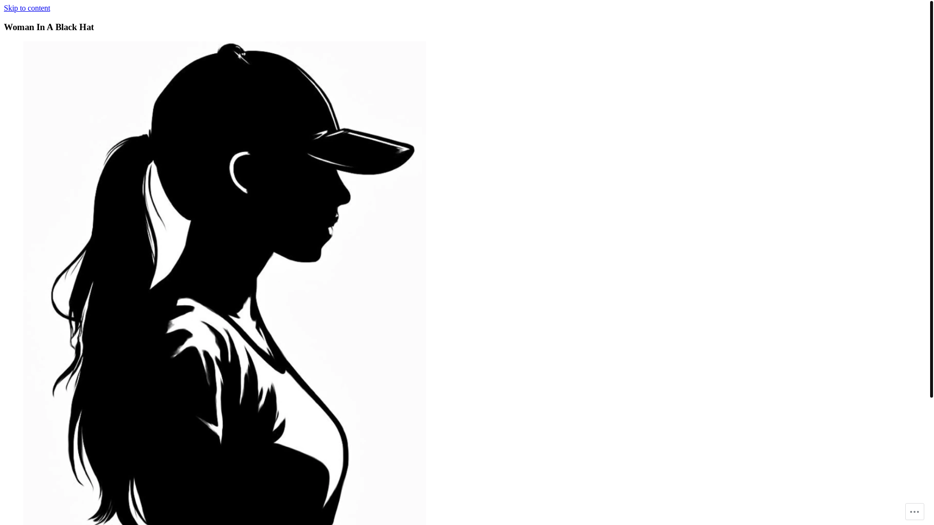 website screenshot of https://womaninablackhat.com/