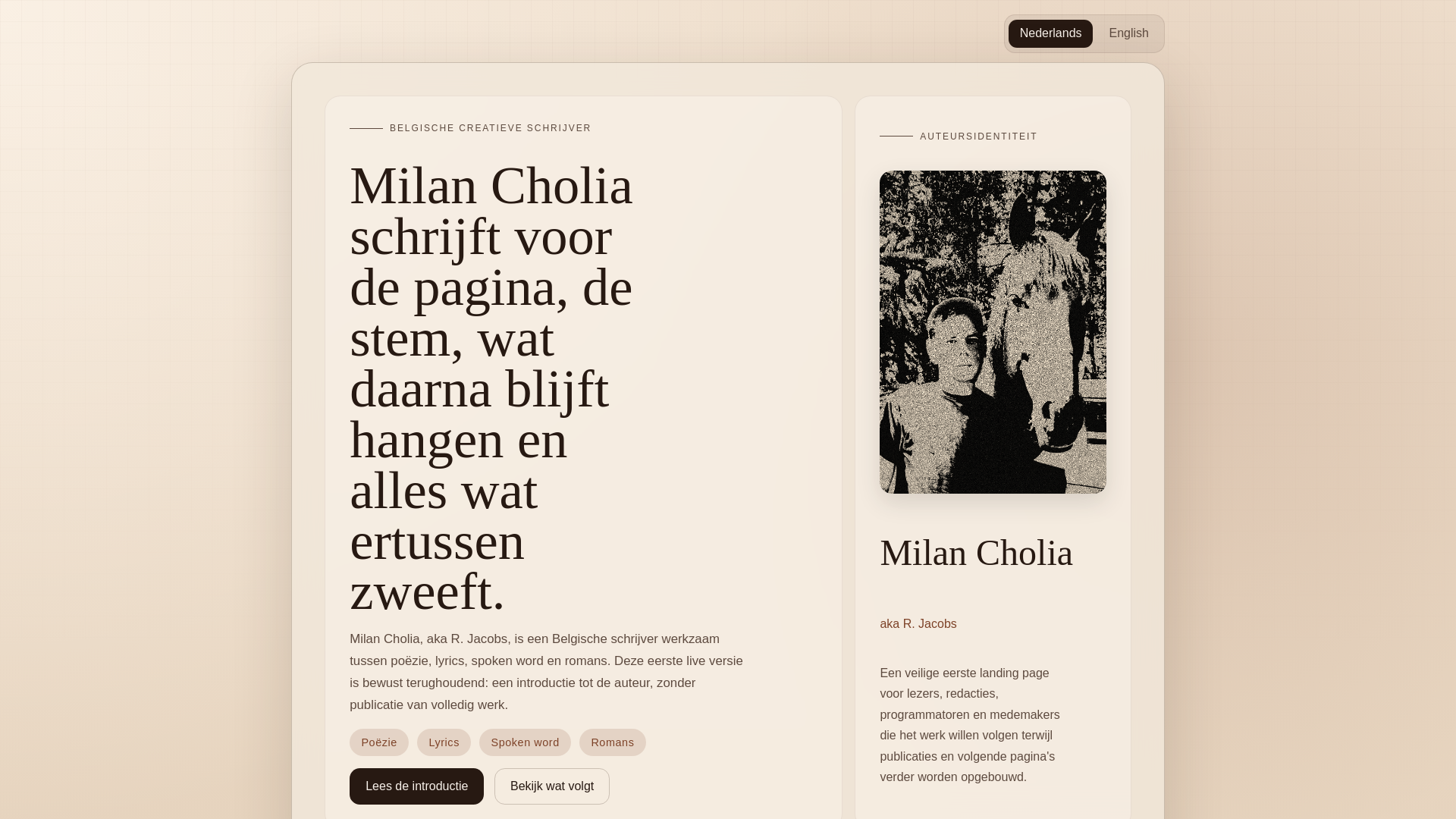 website screenshot of https://milan-cholia.pages.dev/