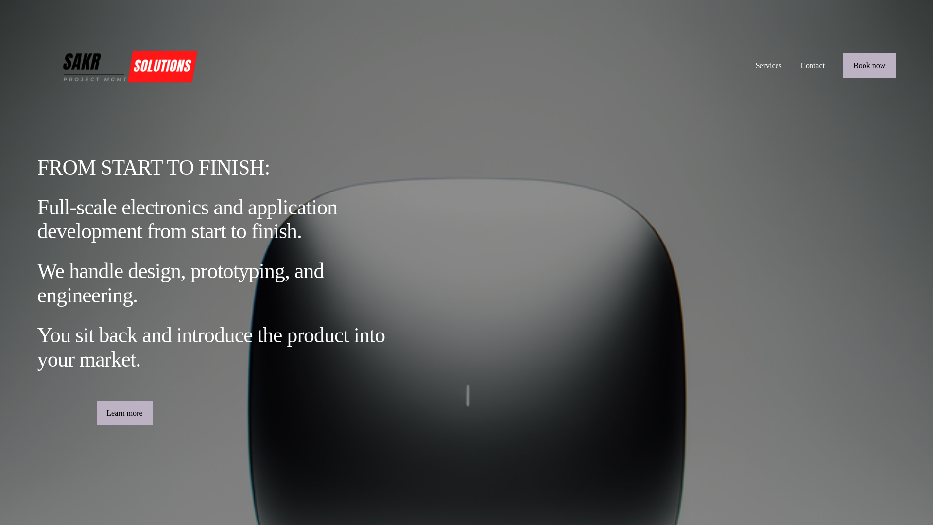 website screenshot of https://sakr-solutions.com/