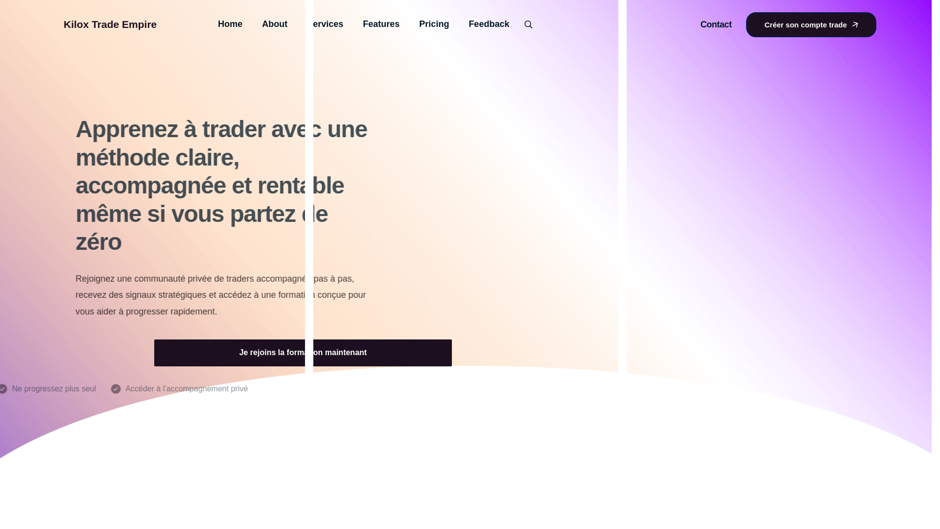 website screenshot of https://kiloxtradeempire.org/