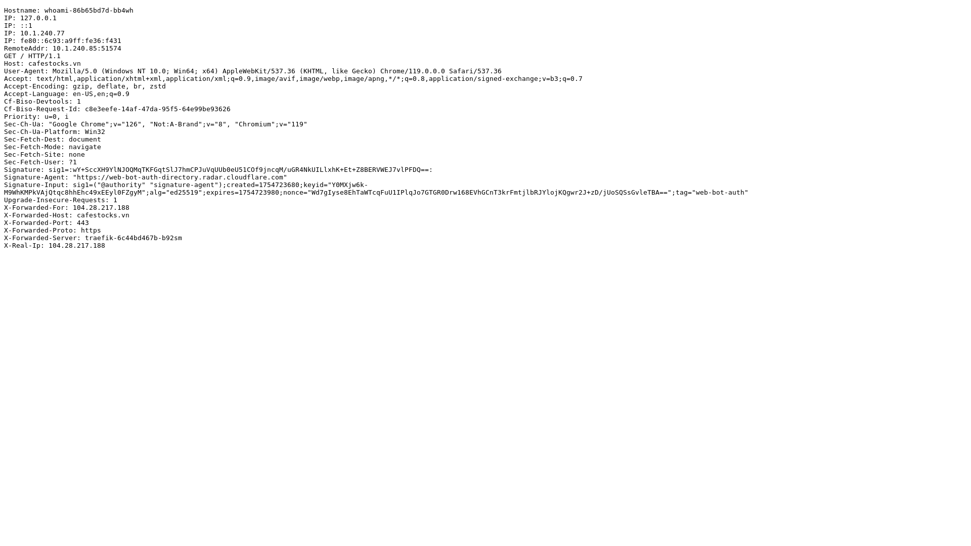 website screenshot of https://cafestocks.vn/