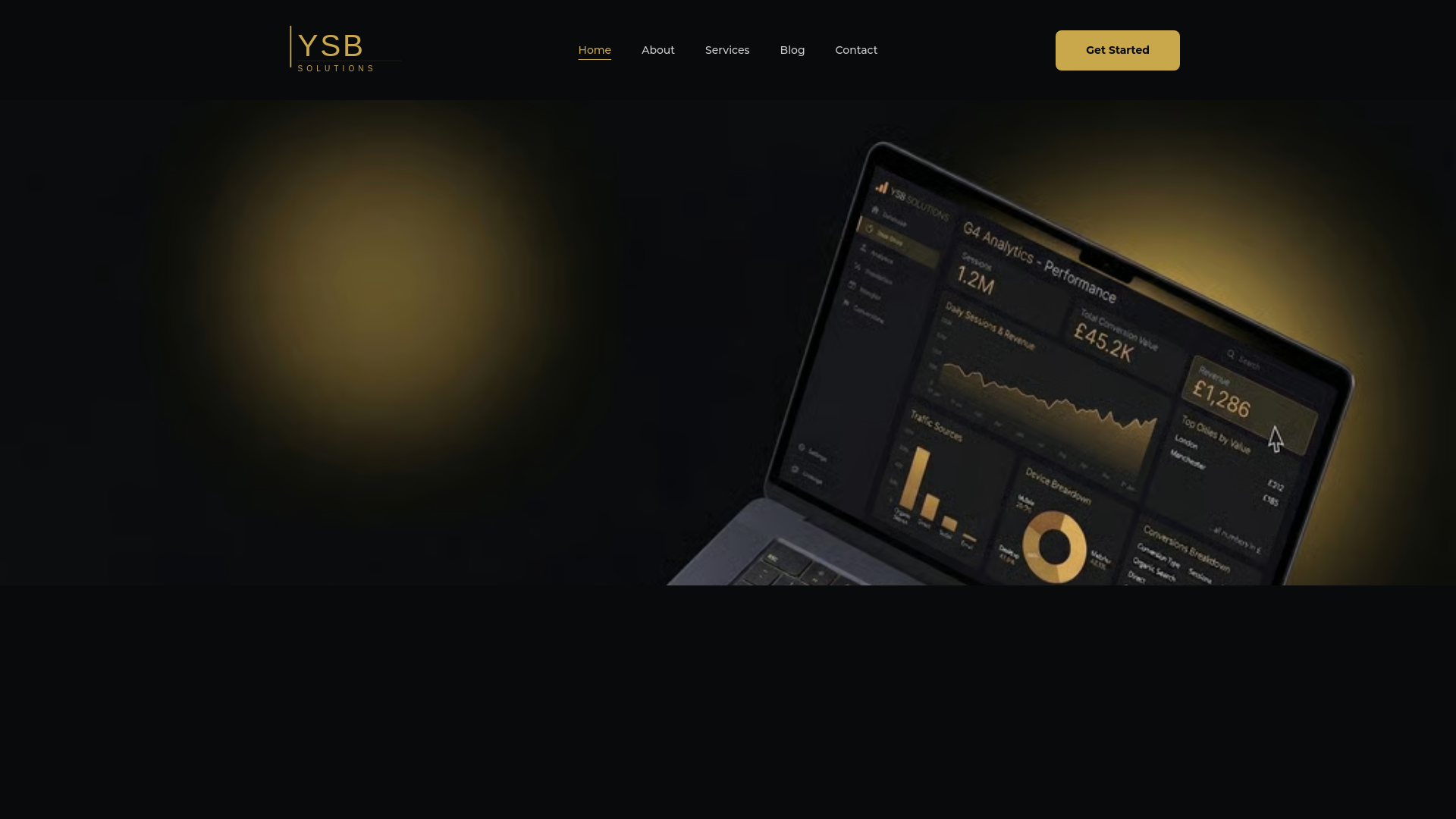 website screenshot of https://ysbsolutions.co.uk/