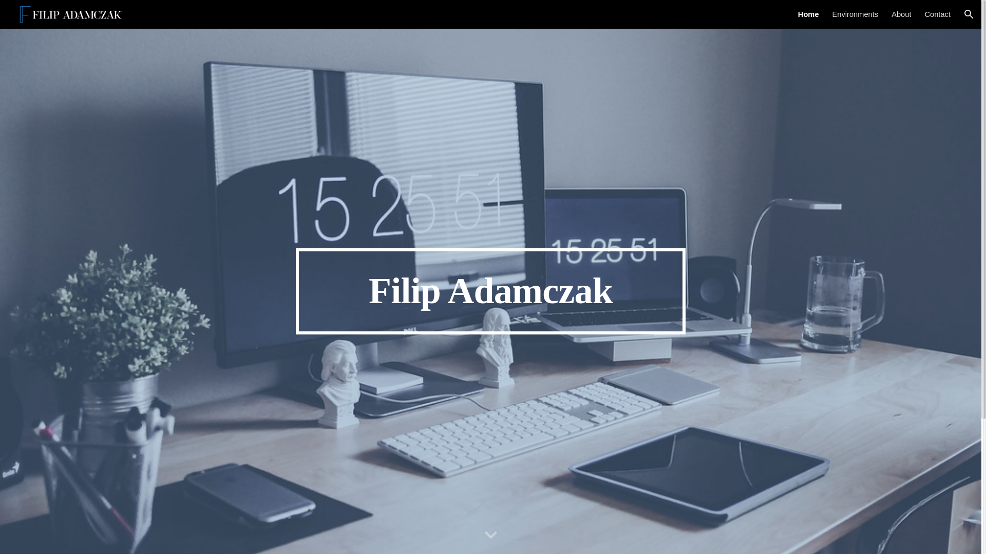 website screenshot of https://filipadamczak.com/