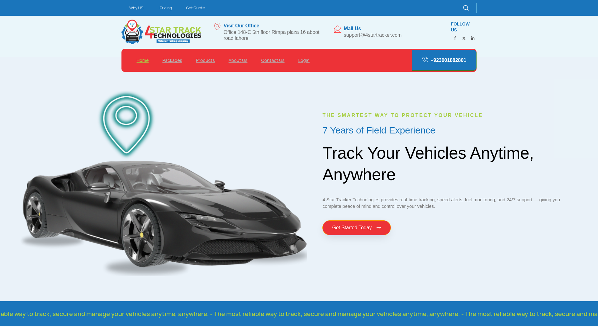 website screenshot of https://4startracker.com/