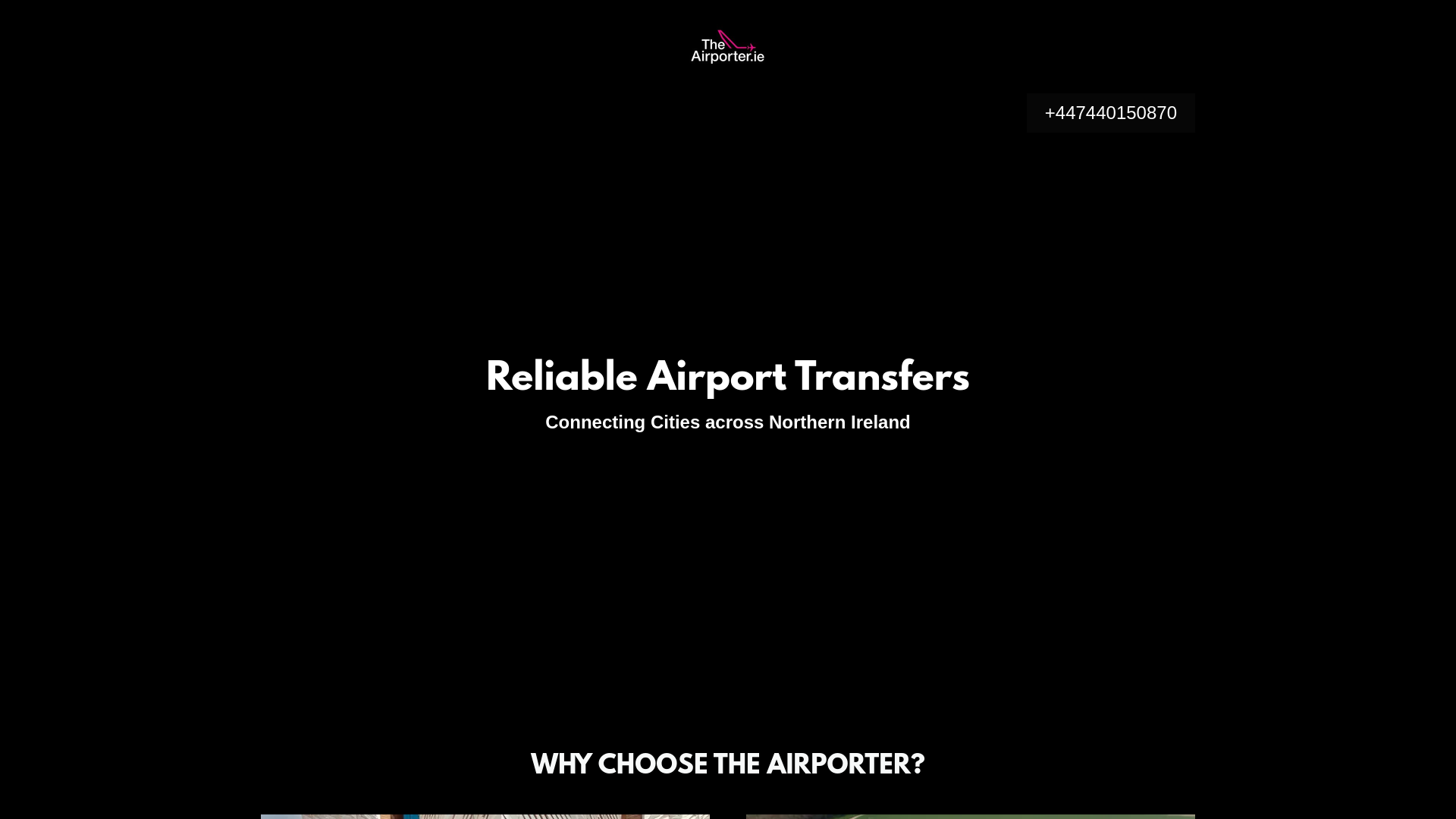 website screenshot of https://theairporter.ie/