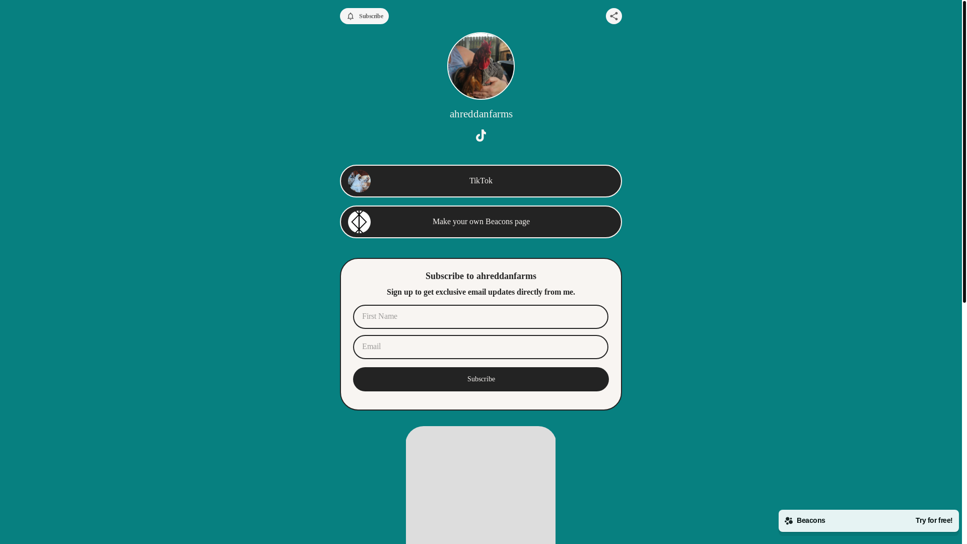 website screenshot of https://ahreddanfarms.com/