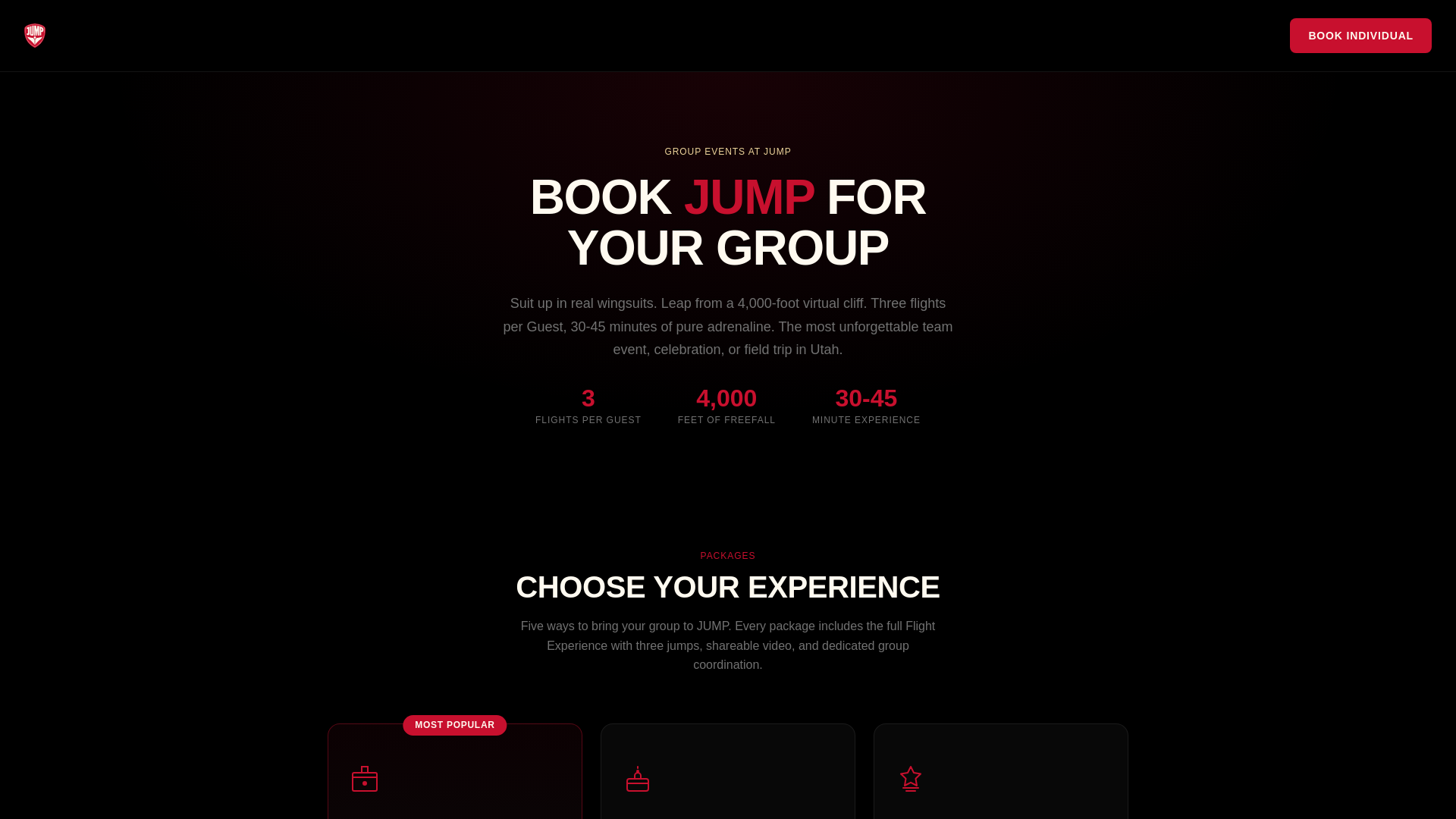 website screenshot of https://jump-group-events.pages.dev/