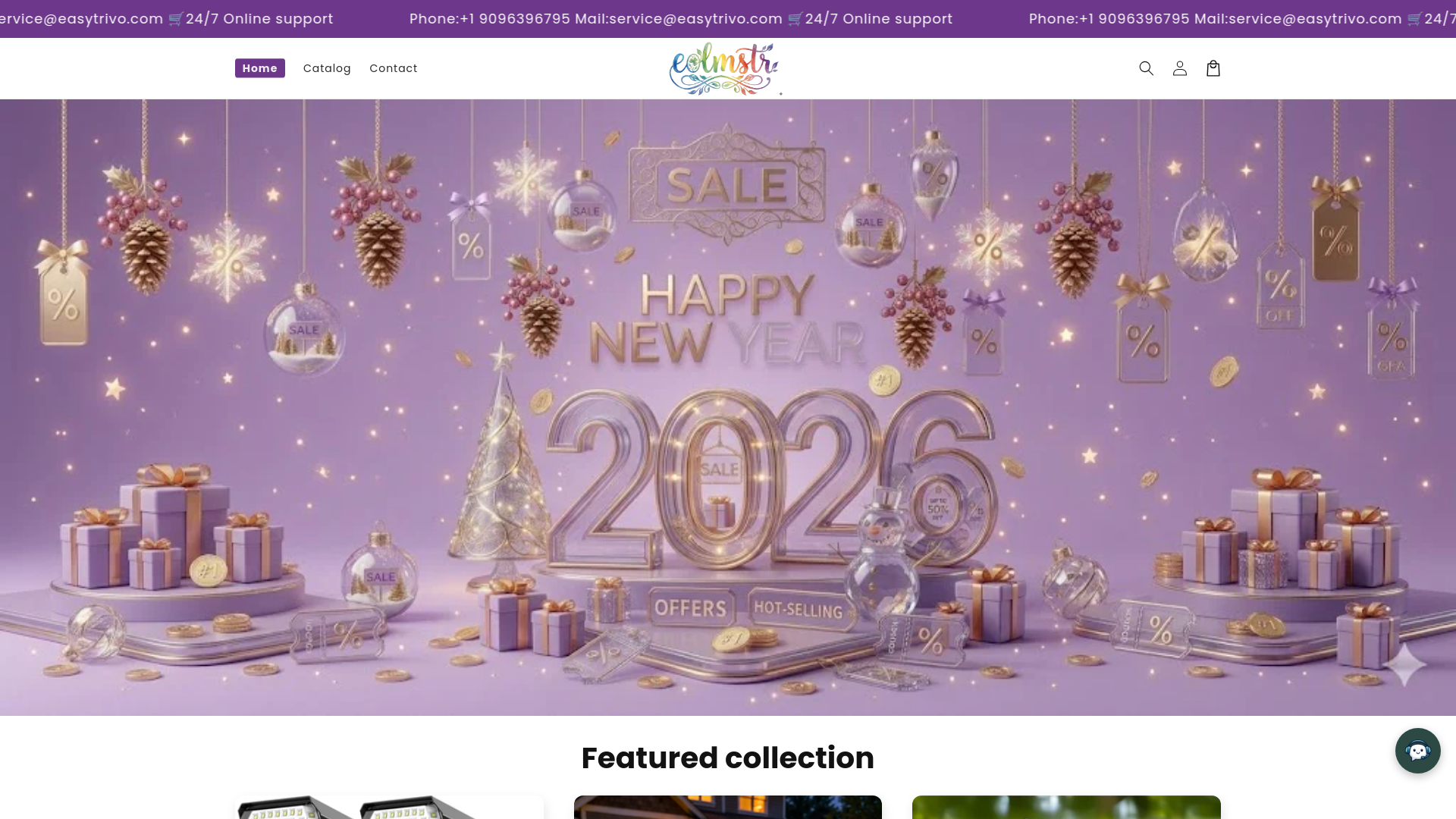 website screenshot of https://elmstr.shop